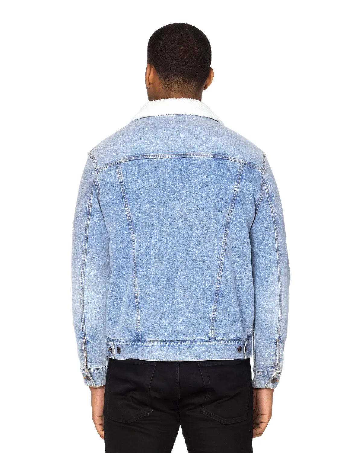 Unisex Sherpa-Lined Denim Jacket 8 of 8