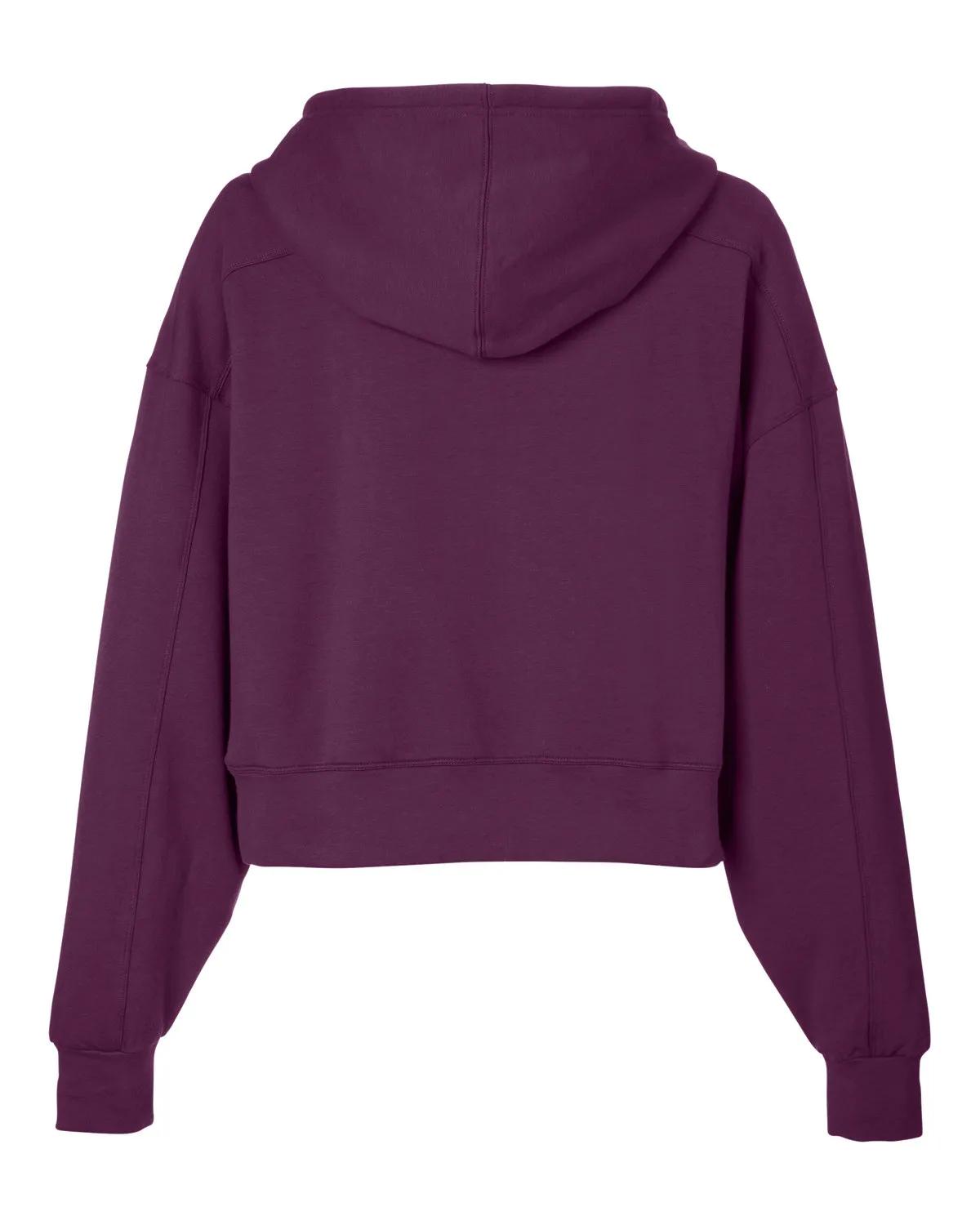 Ladies' Vintage Oversized Cropped Hooded Sweatshirt 31 of 31