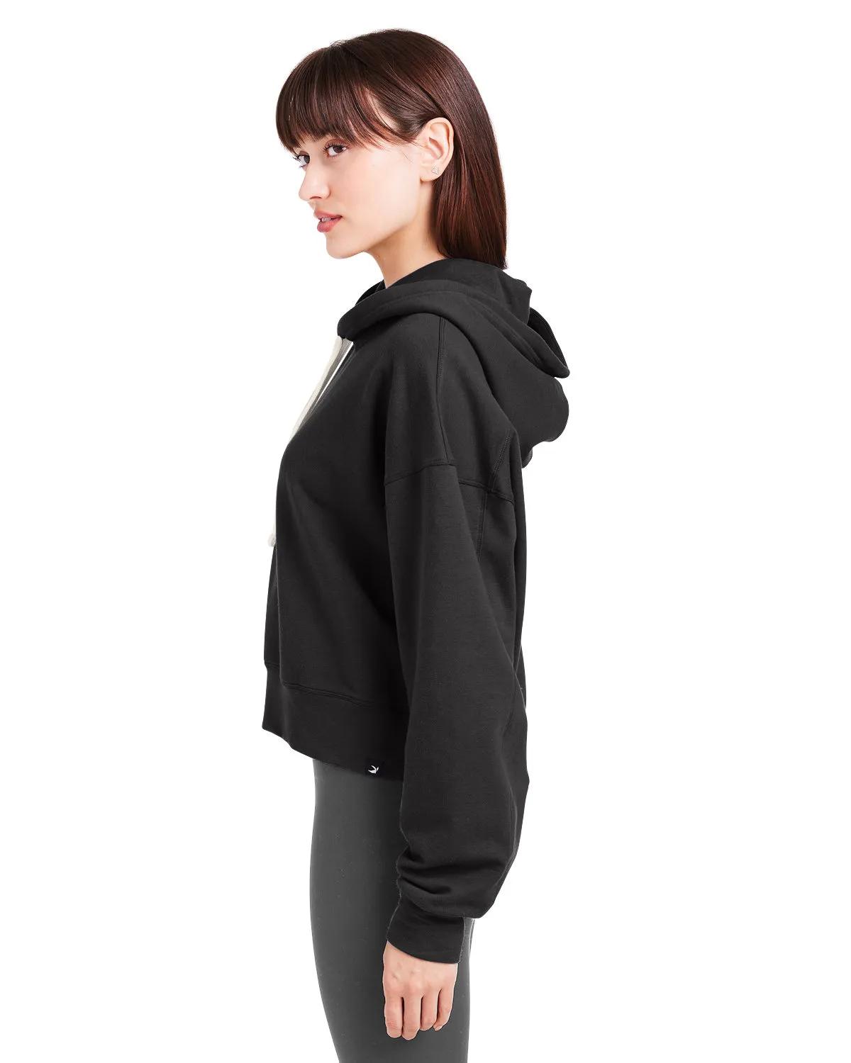 Ladies' Vintage Oversized Cropped Hooded Sweatshirt 18 of 31