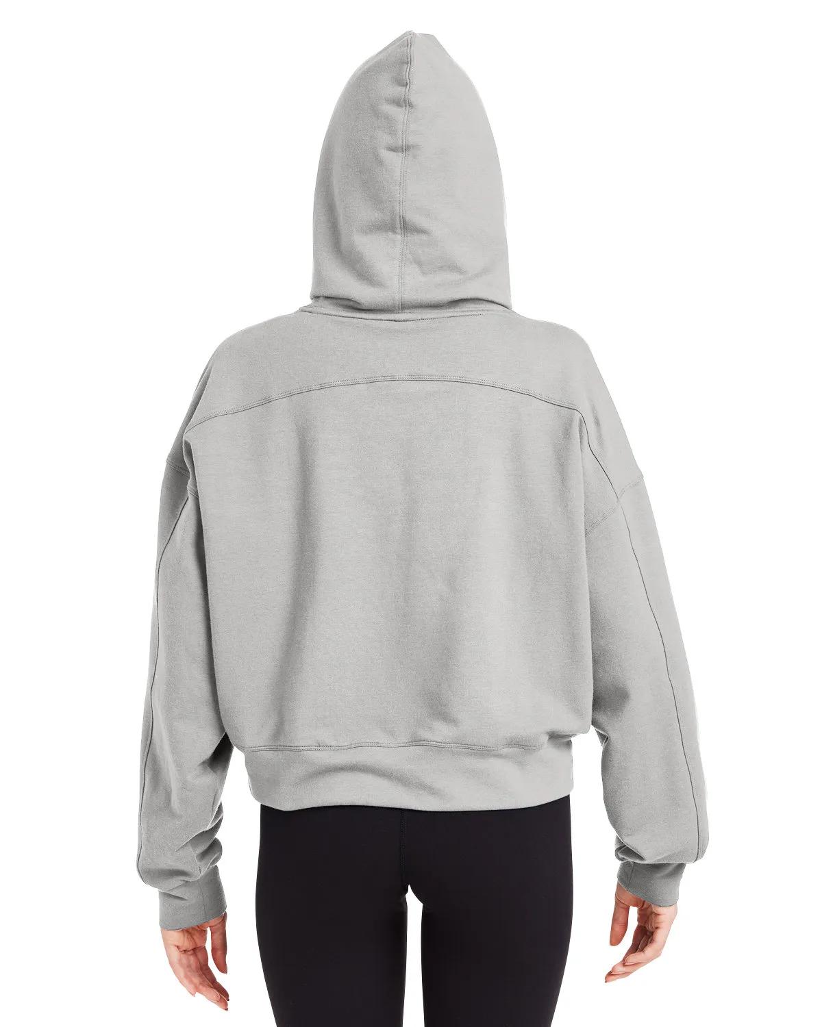Ladies' Vintage Oversized Cropped Hooded Sweatshirt 8 of 31