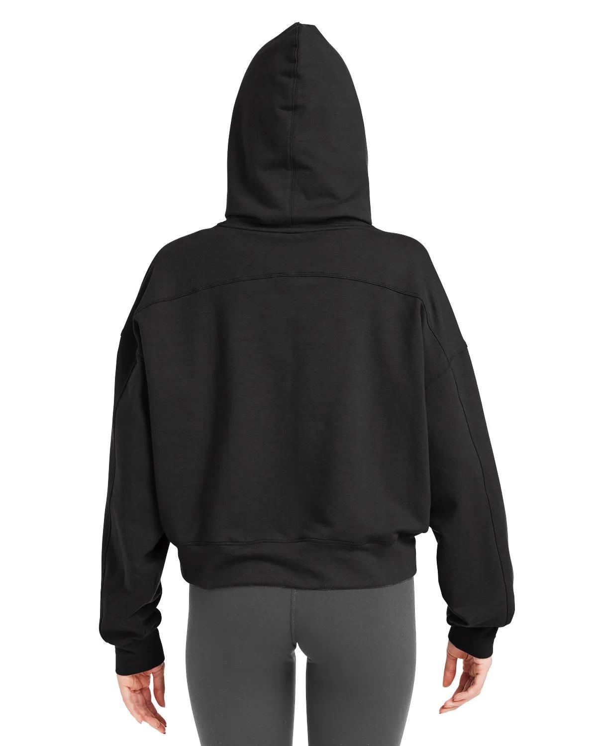 Ladies' Vintage Oversized Cropped Hooded Sweatshirt 17 of 31