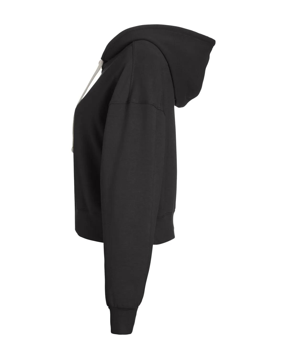 Ladies' Vintage Oversized Cropped Hooded Sweatshirt 15 of 31