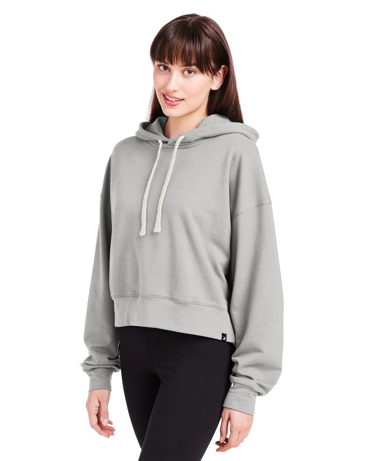 Ladies' Vintage Oversized Cropped Hooded Sweatshirt 7 of 31