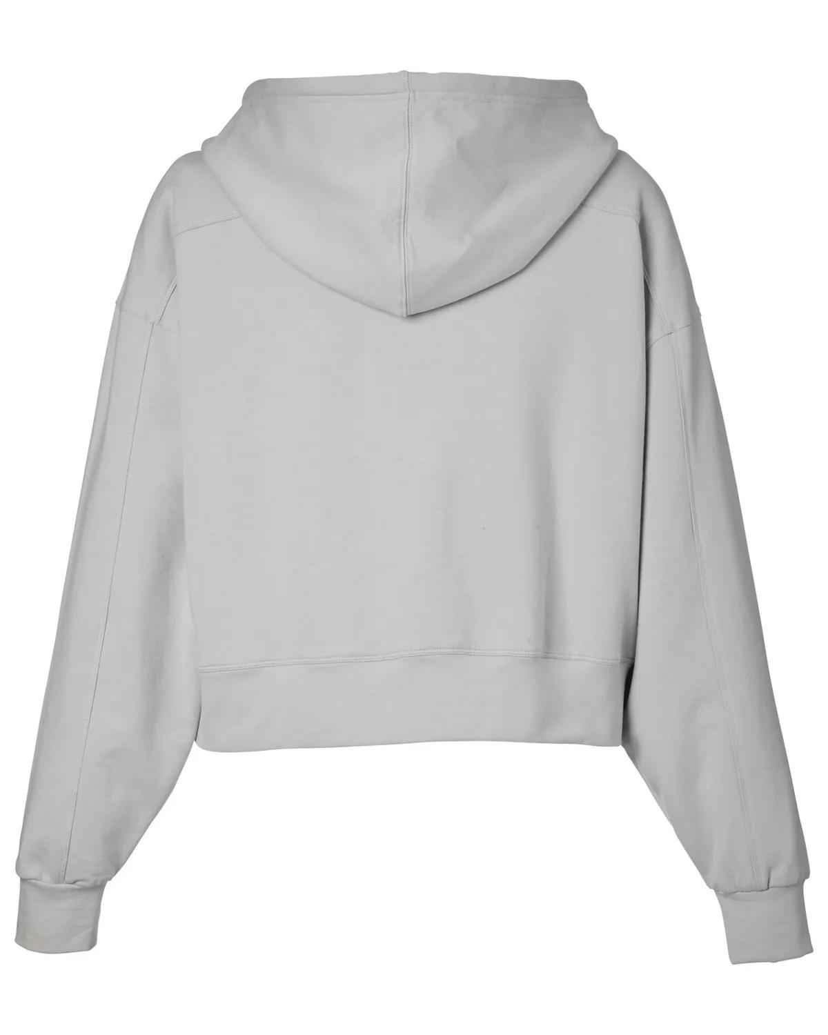 Ladies' Vintage Oversized Cropped Hooded Sweatshirt 13 of 31