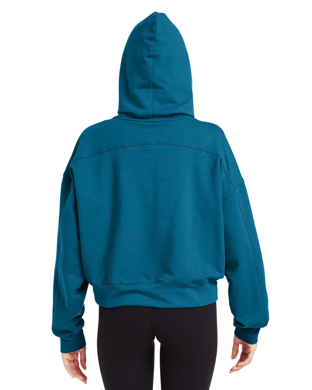 Ladies' Vintage Oversized Cropped Hooded Sweatshirt 21 of 31