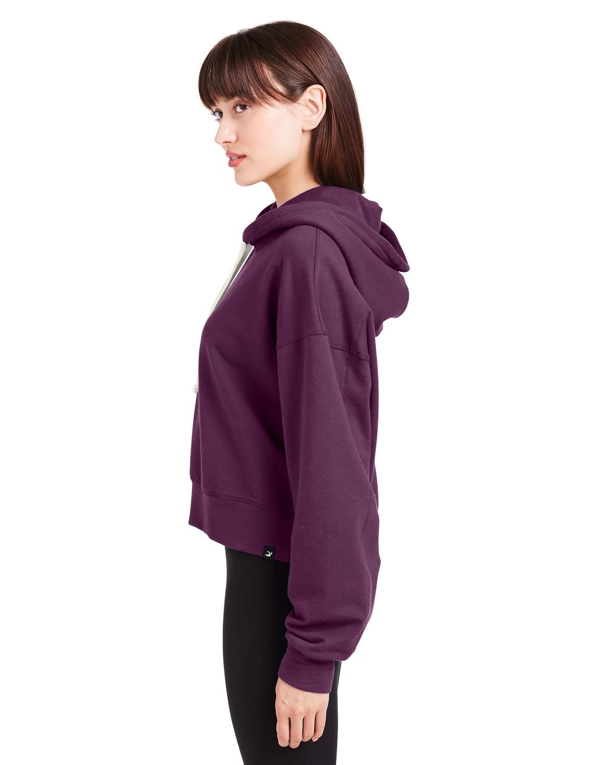 Ladies' Vintage Oversized Cropped Hooded Sweatshirt 14 of 31