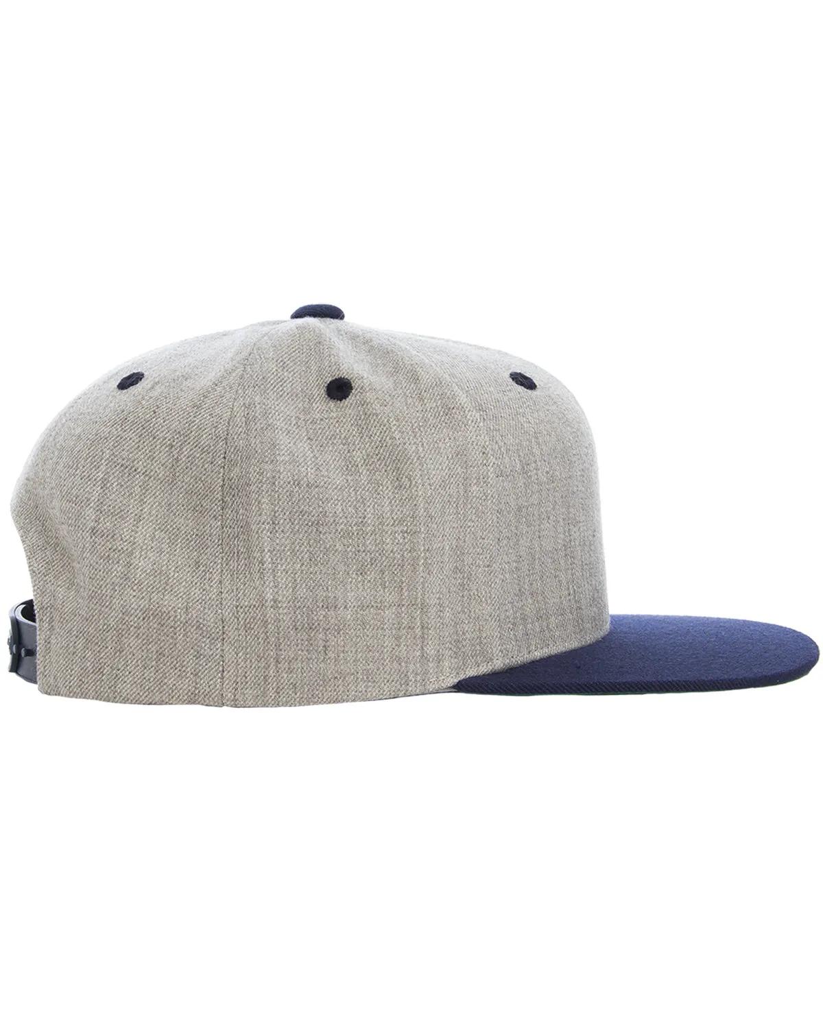 Adult Flat Visor Classic Two-Tone Snapback Cap 8 of 22