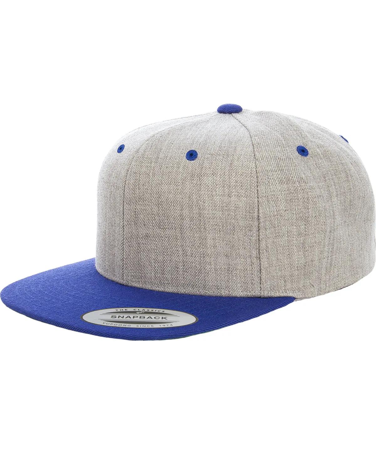 Adult Flat Visor Classic Two-Tone Snapback Cap 1 of 22