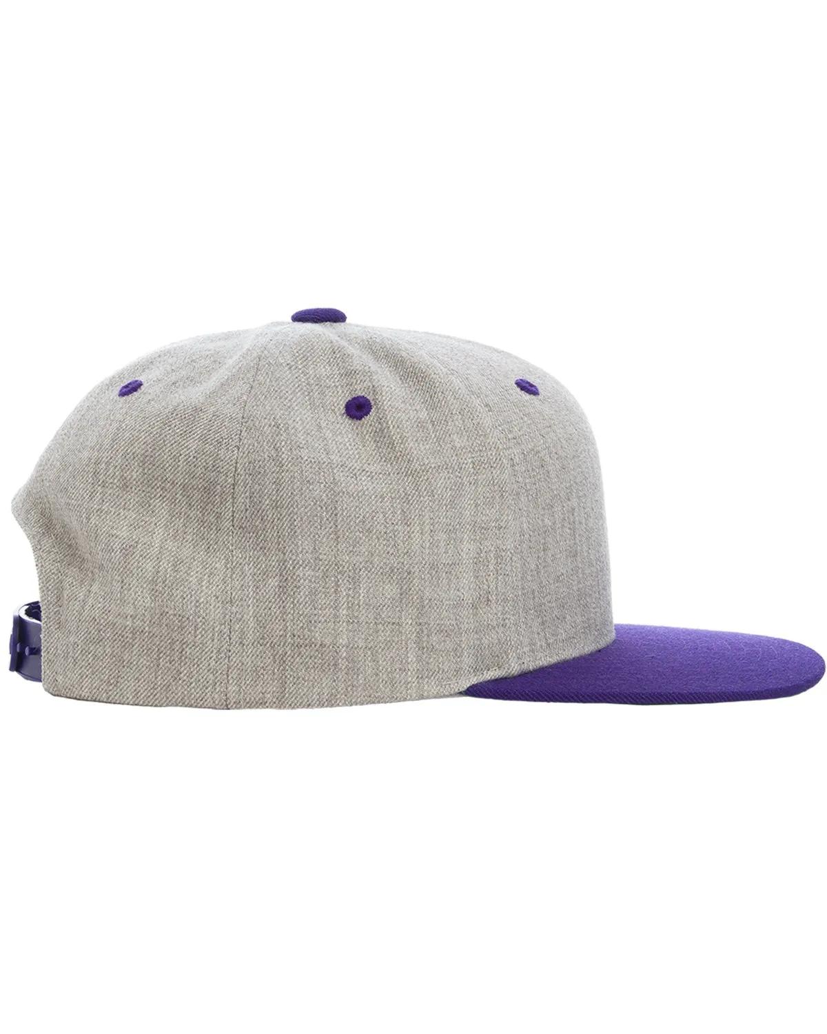 Adult Flat Visor Classic Two-Tone Snapback Cap 9 of 22