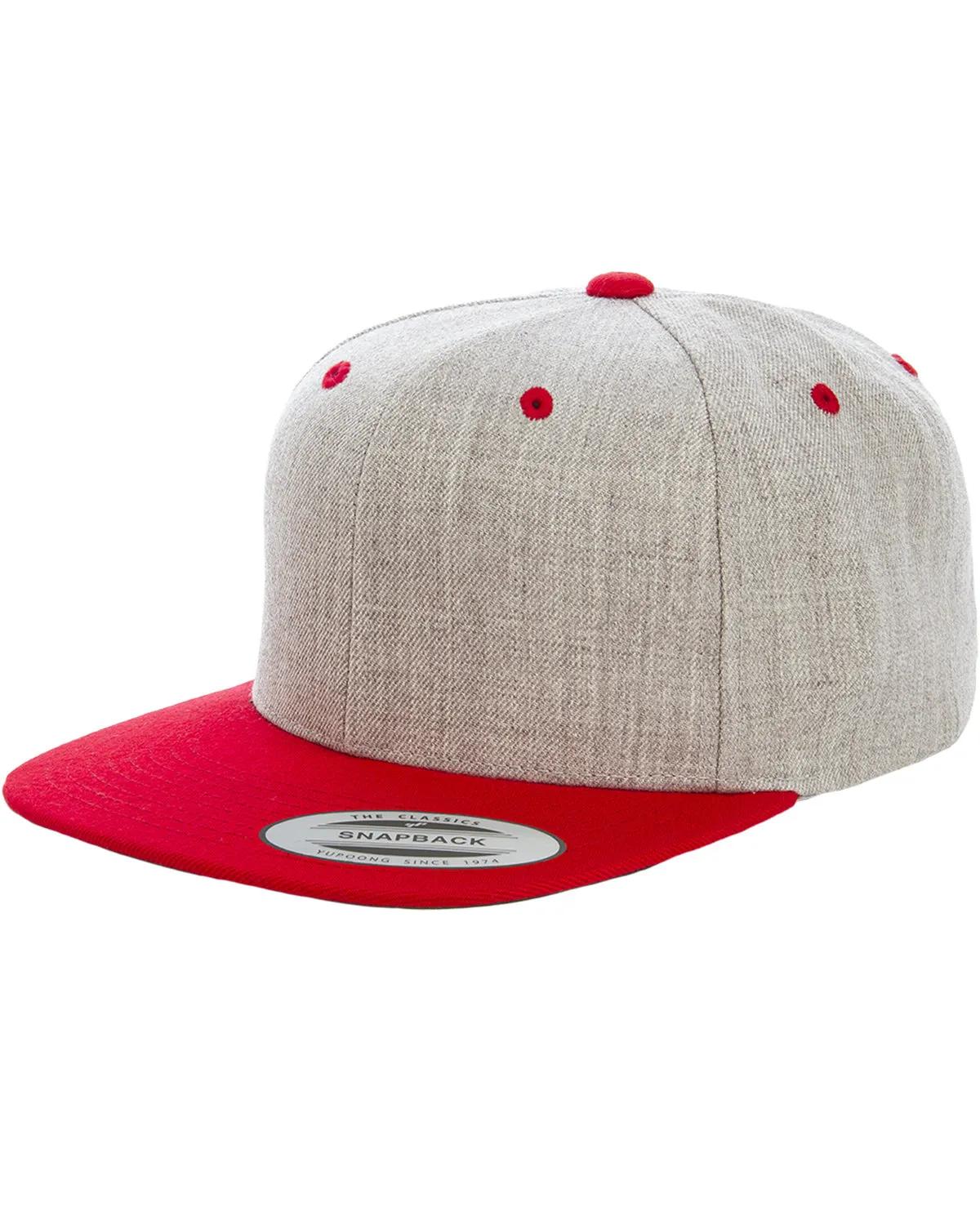 Adult Flat Visor Classic Two-Tone Snapback Cap 2 of 22