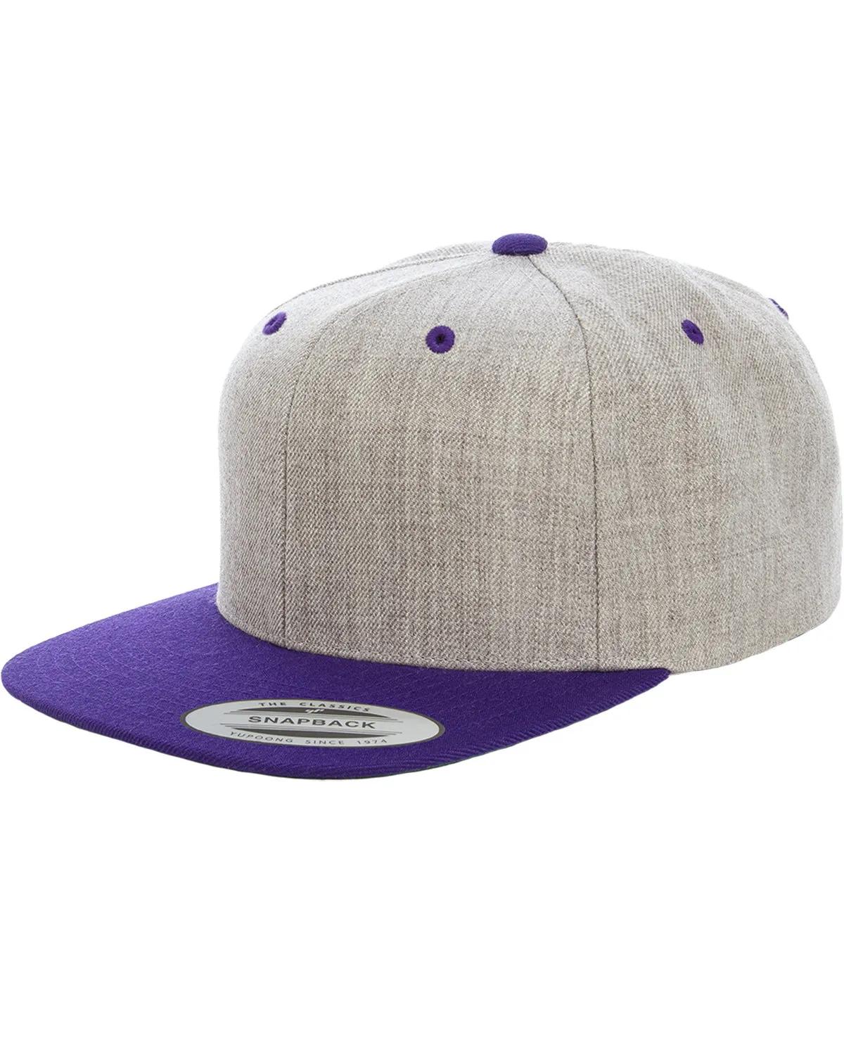 Adult Flat Visor Classic Two-Tone Snapback Cap 4 of 22