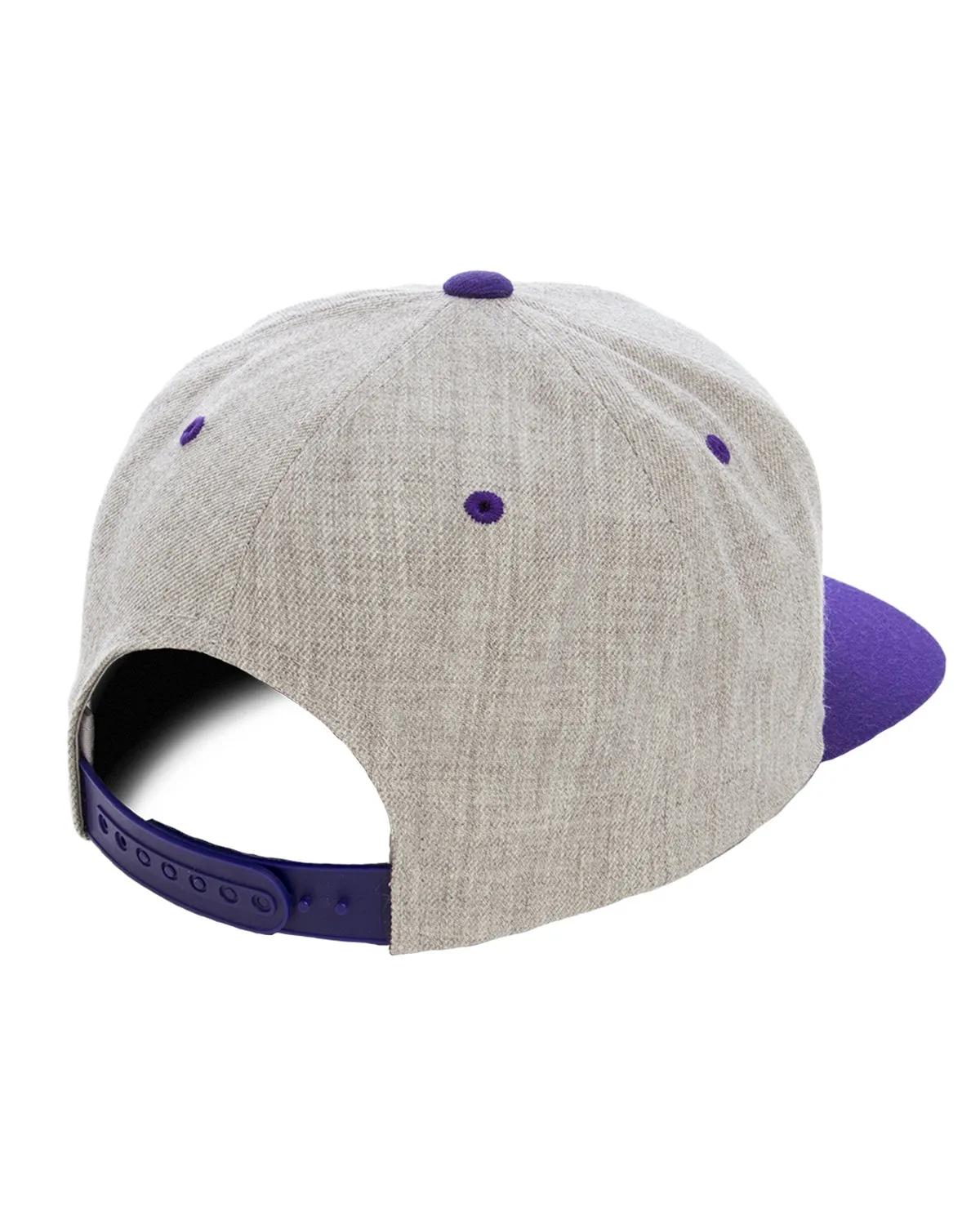 Adult Flat Visor Classic Two-Tone Snapback Cap 15 of 22