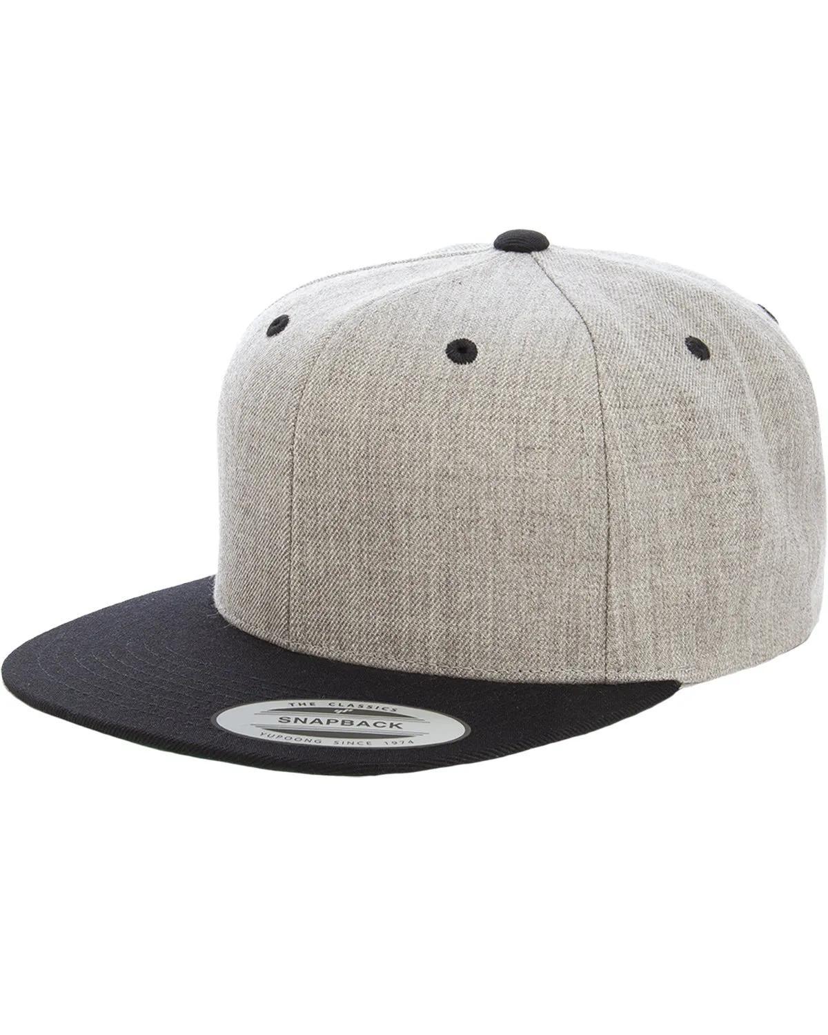 Adult Flat Visor Classic Two-Tone Snapback Cap 5 of 22