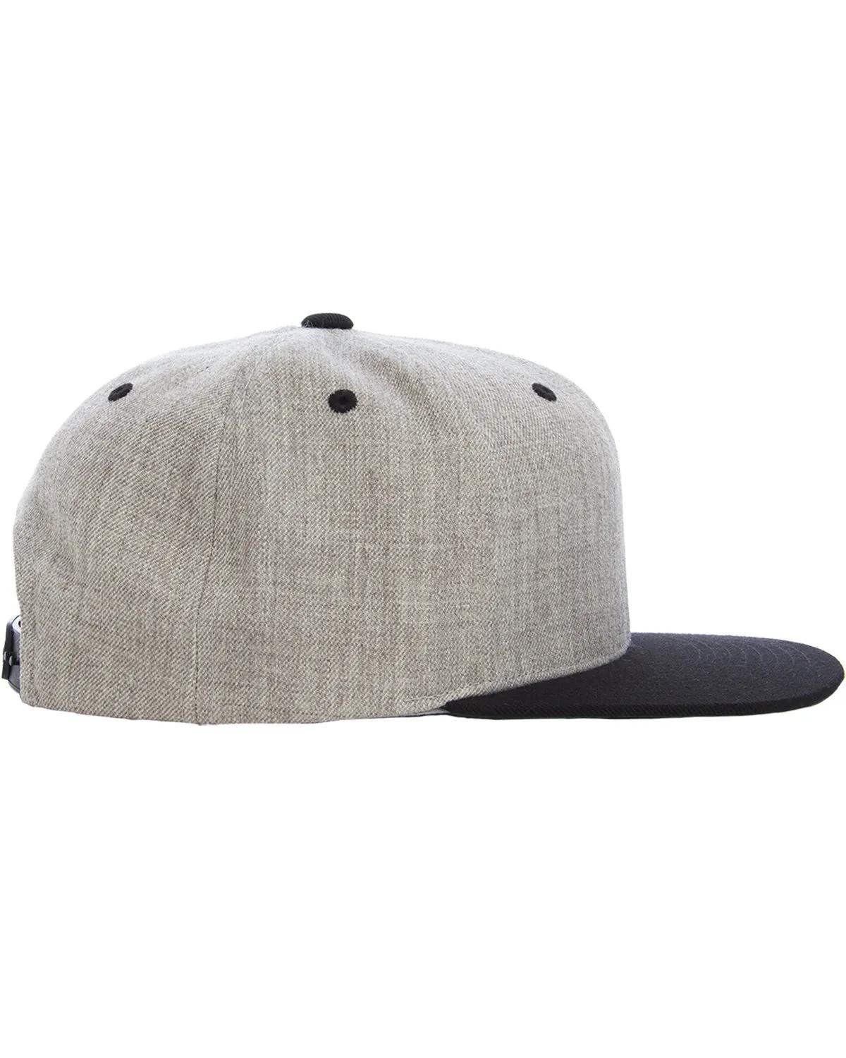 Adult Flat Visor Classic Two-Tone Snapback Cap 20 of 22