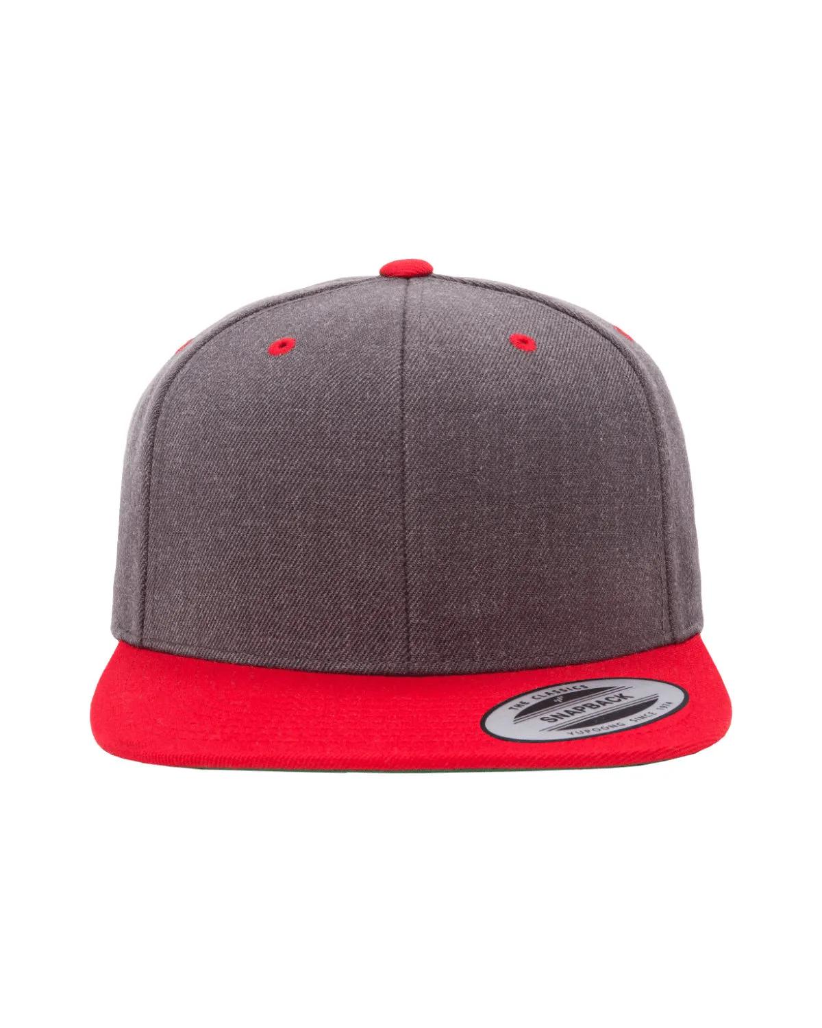 Adult Flat Visor Classic Two-Tone Snapback Cap 3 of 22