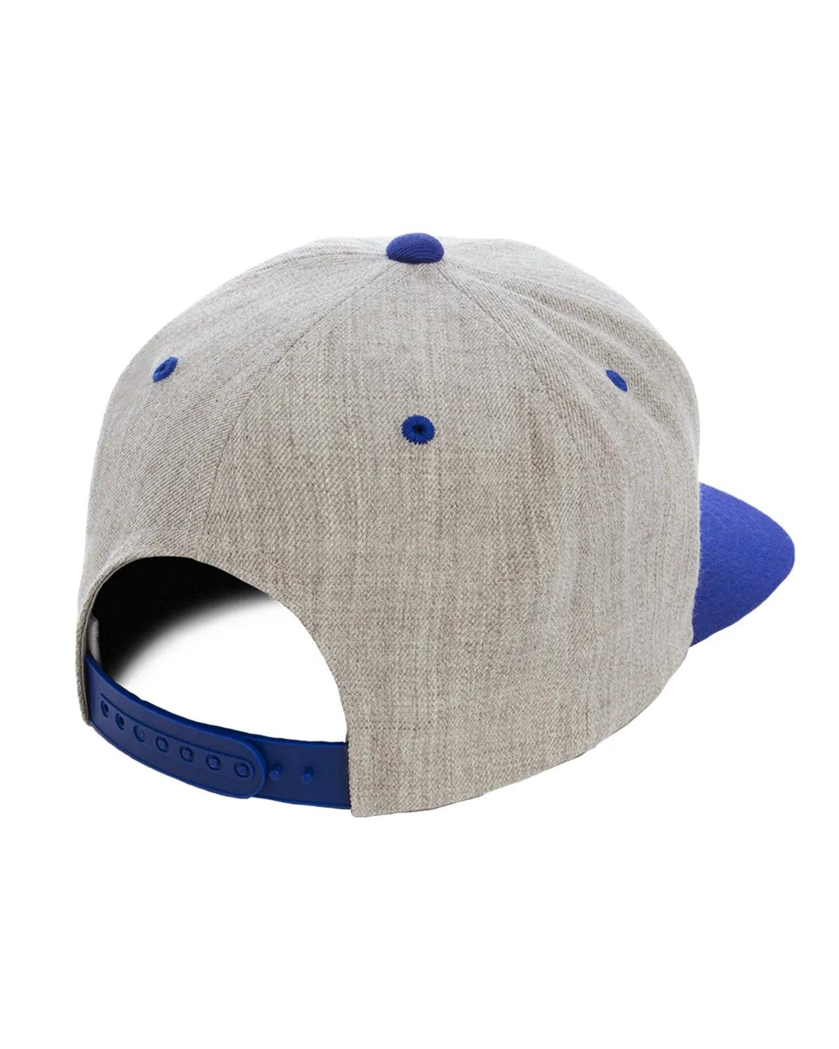 Adult Flat Visor Classic Two-Tone Snapback Cap 21 of 22