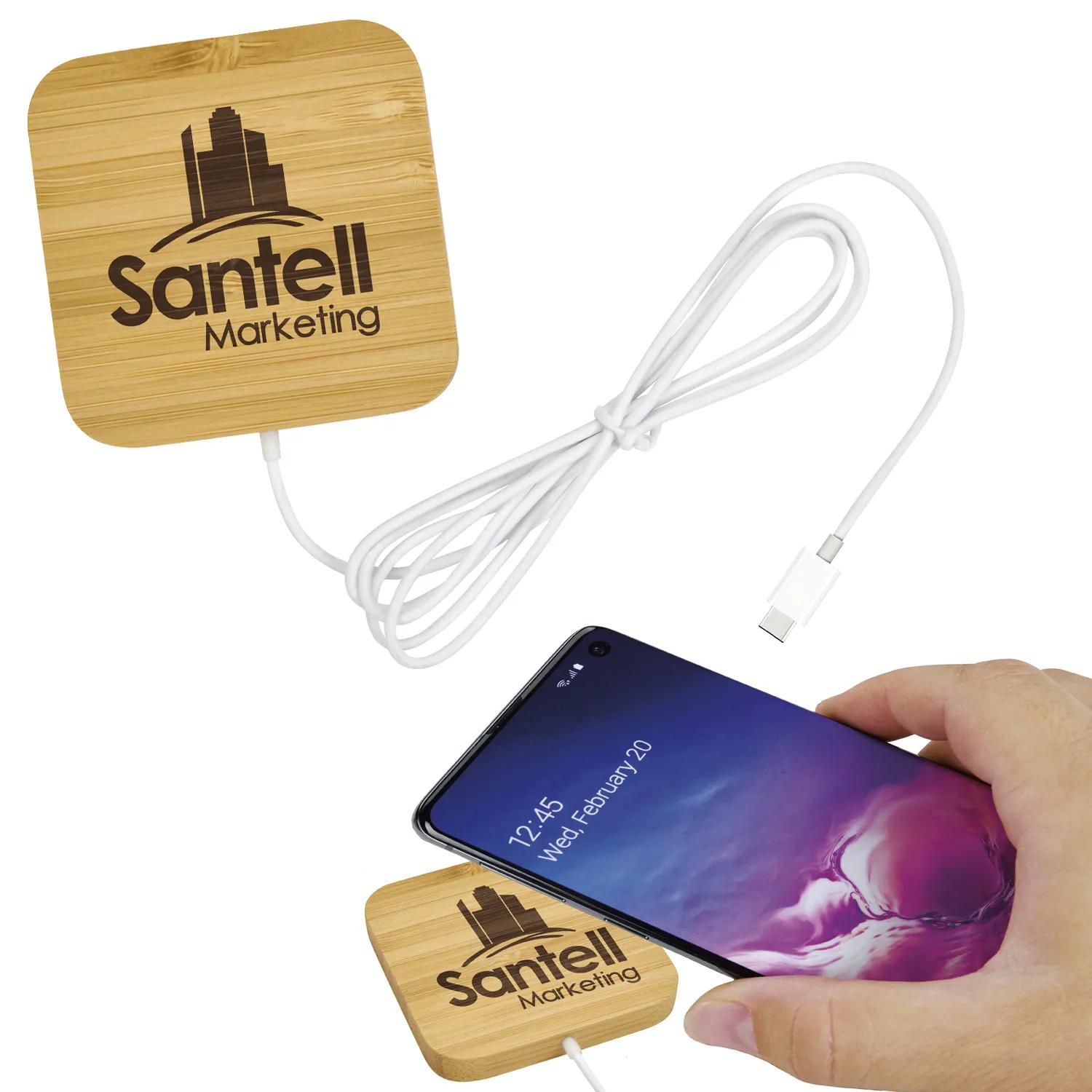 Bamboo Magnet-Hold 15W Wireless Charger 2 of 16
