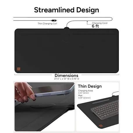 Zagg Desk Mat with Wireless Charging 12 of 16