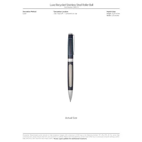 Luxe Recycled Stainless Steel Roller Ball 10 of 11