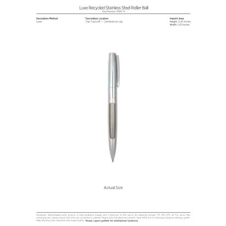 Luxe Recycled Stainless Steel Roller Ball 11 of 11