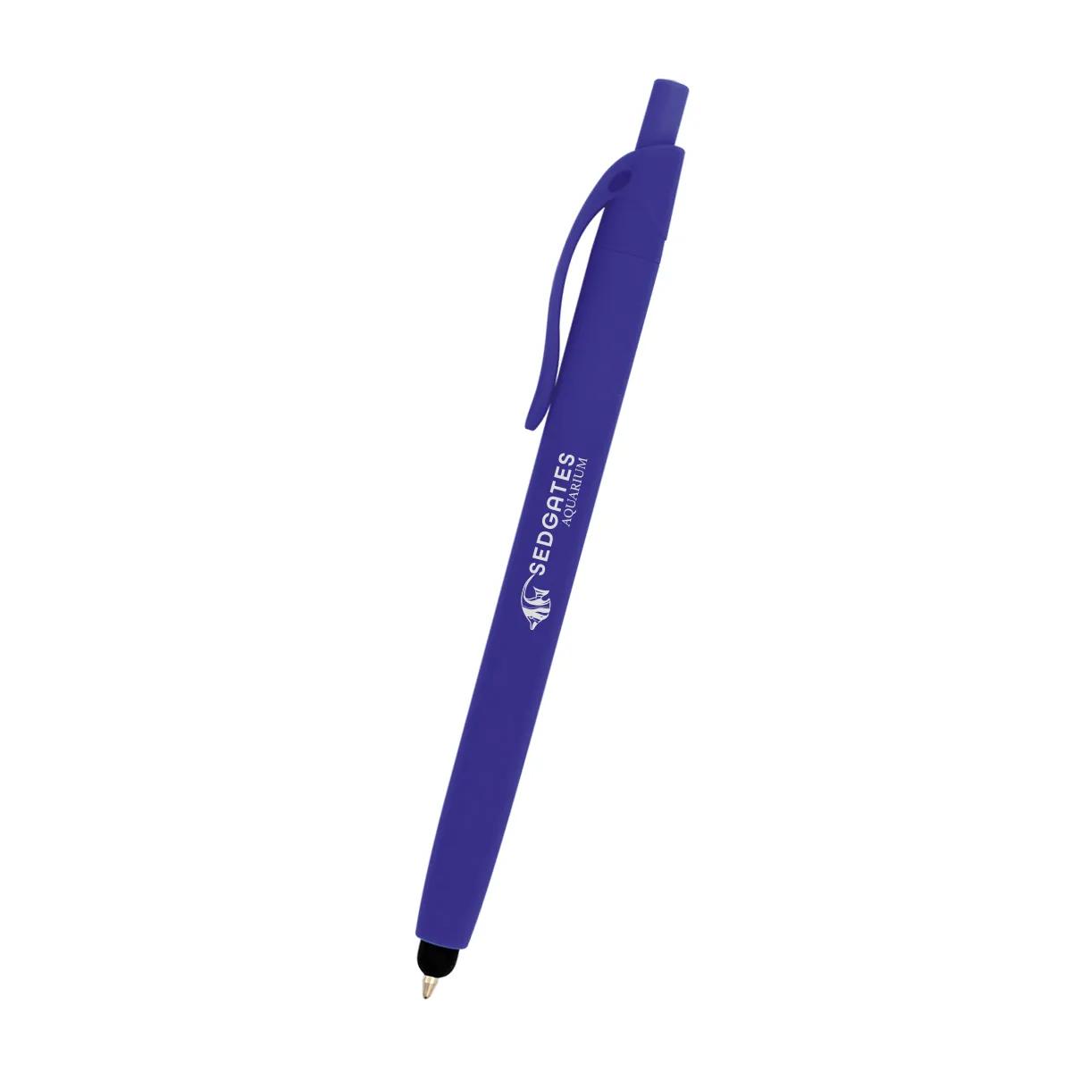 Zinnia Rubberized Pen With Stylus 7 of 7