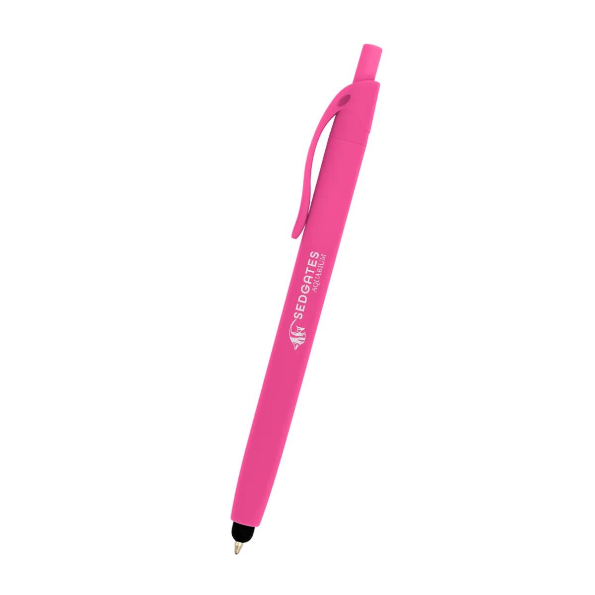 Zinnia Rubberized Pen With Stylus 4 of 7