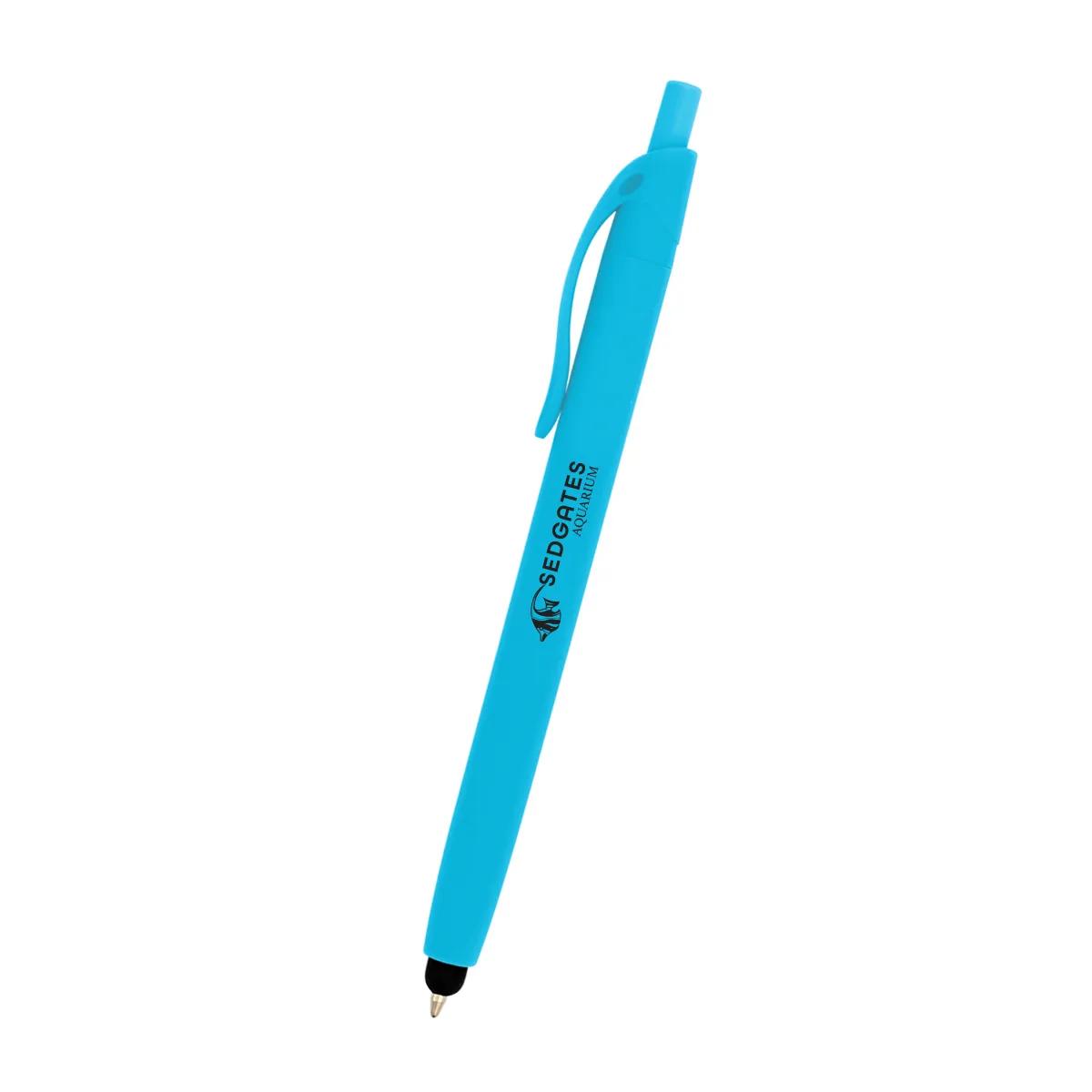 Zinnia Rubberized Pen With Stylus 6 of 7
