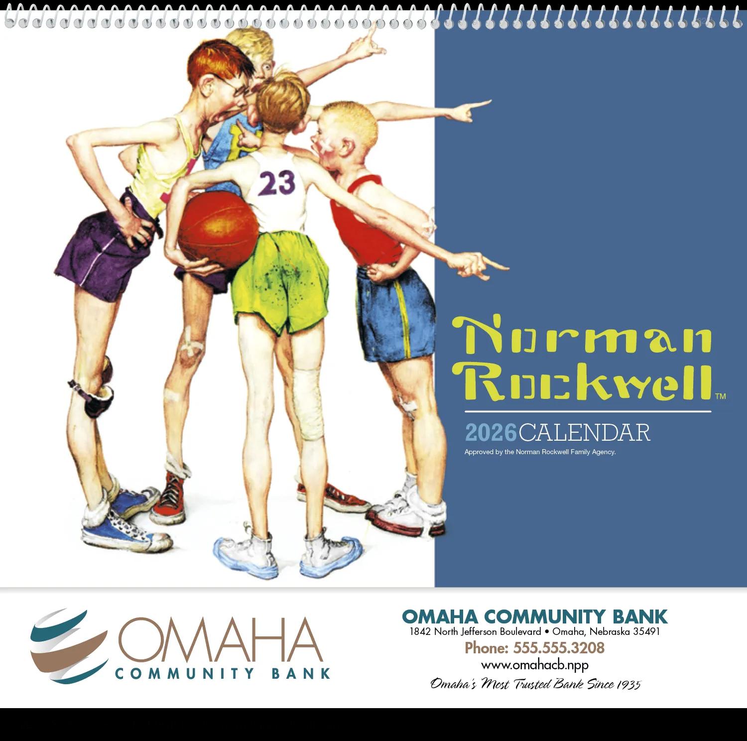 HotLine® Products Norman Rockwell Appointment Calendar - Spiral 10 of 42