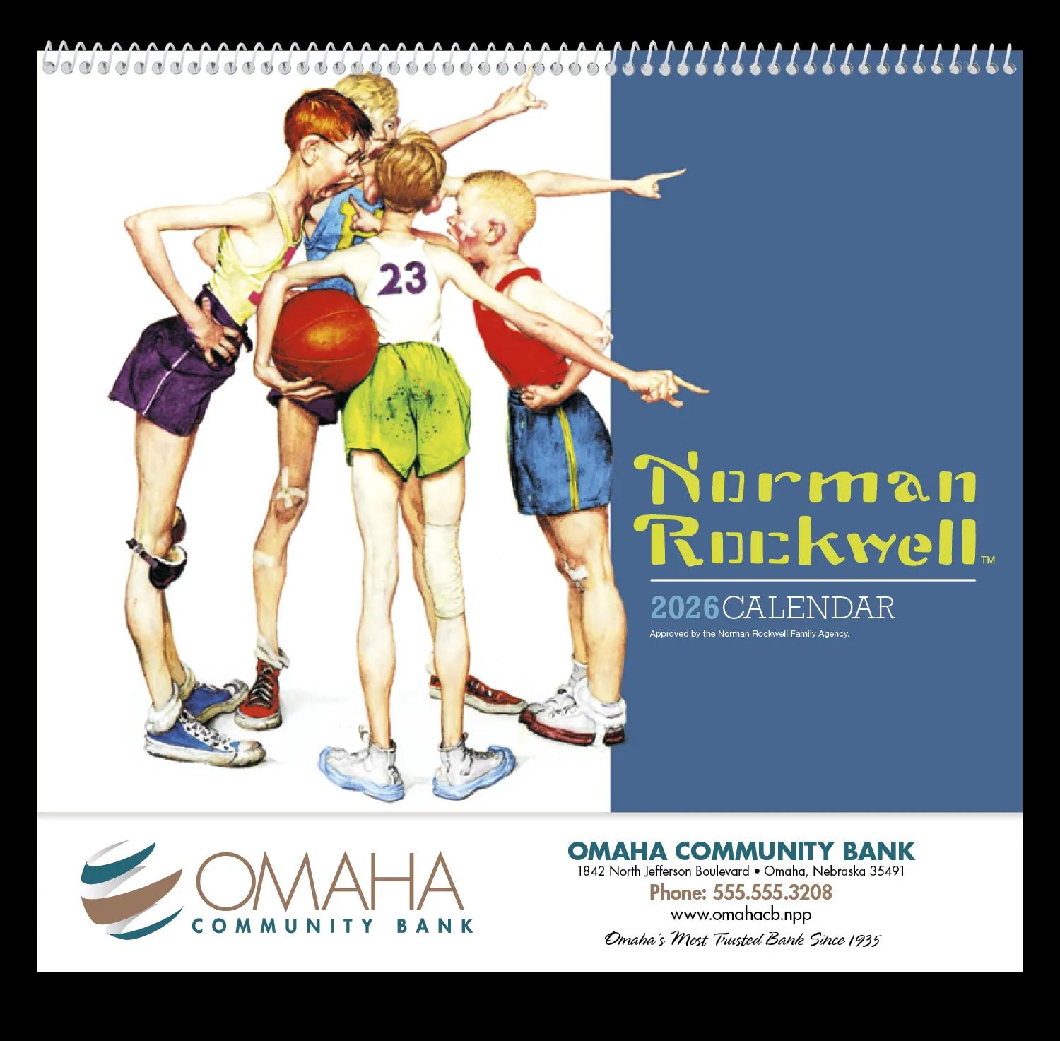 HotLine® Products Norman Rockwell Appointment Calendar - Spiral 5 of 42