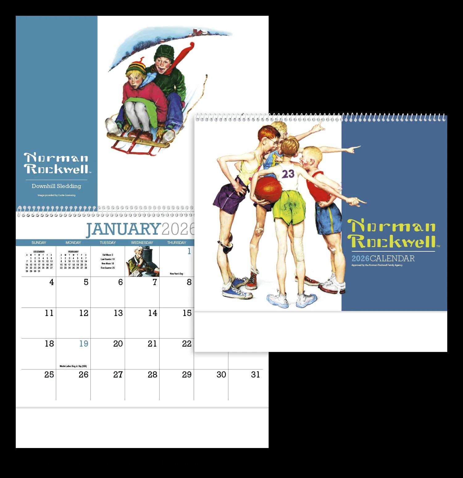 HotLine® Products Norman Rockwell Appointment Calendar - Spiral 9 of 42