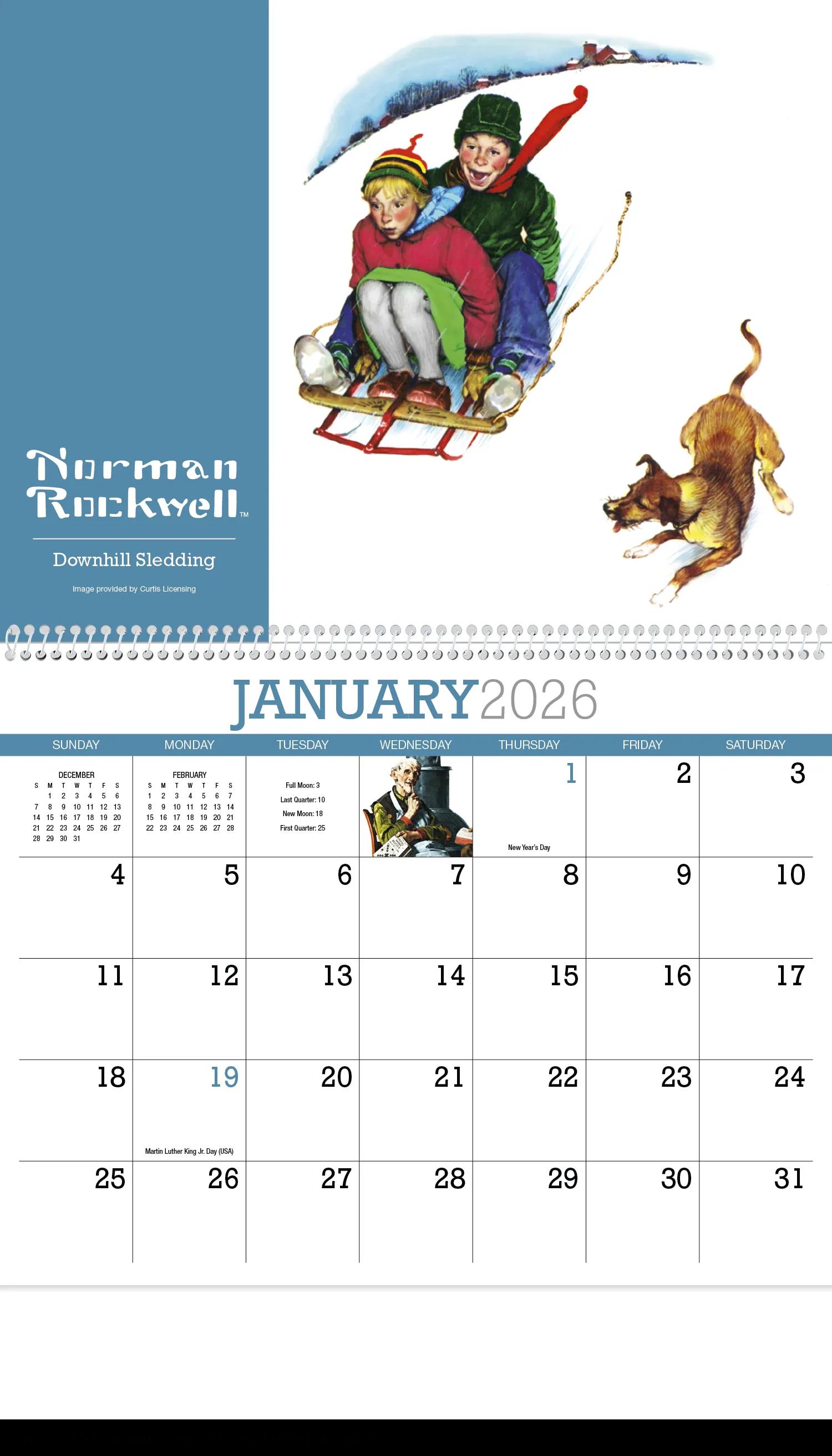 HotLine® Products Norman Rockwell Appointment Calendar - Spiral 17 of 42
