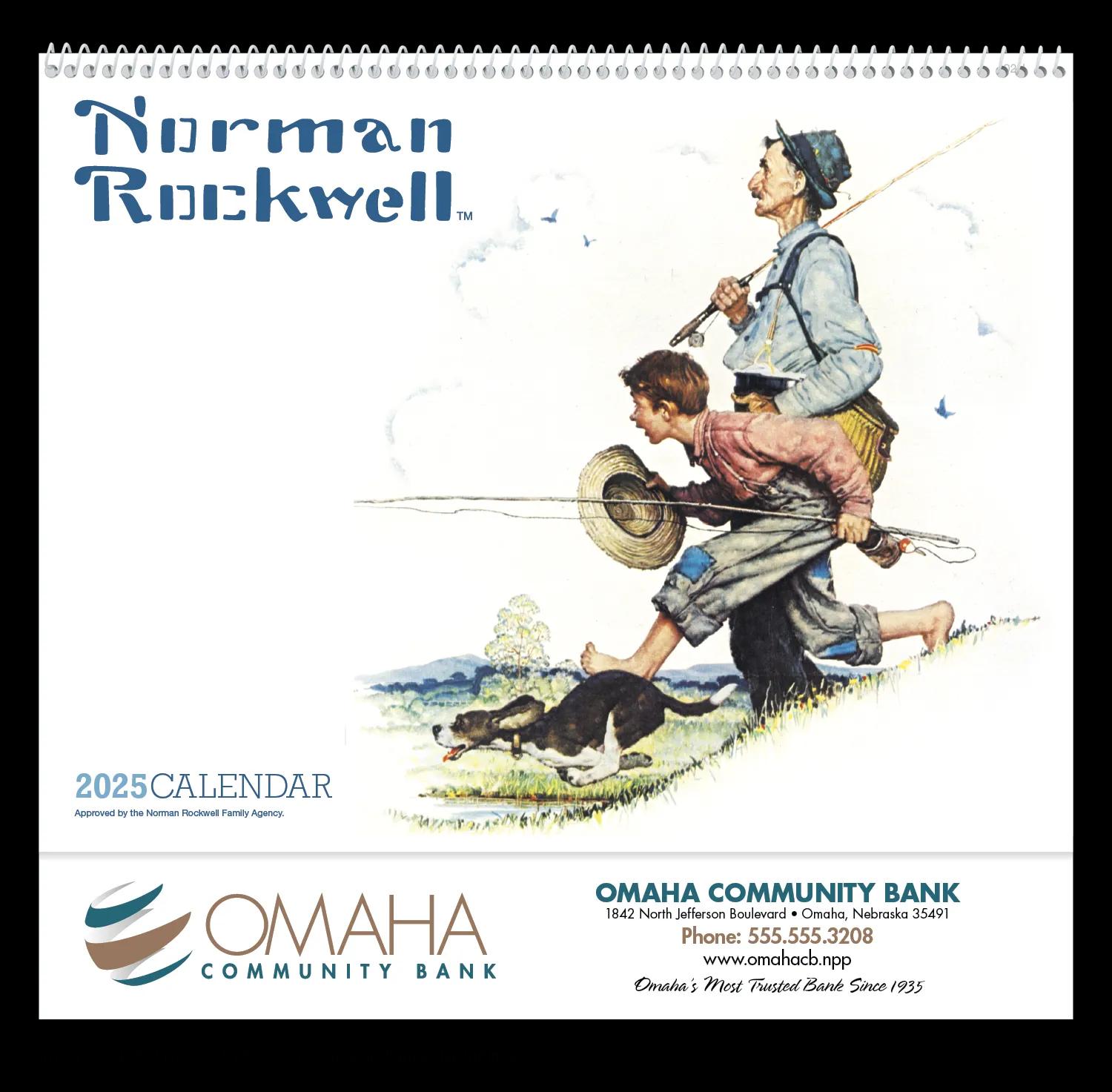 HotLine® Products Norman Rockwell Appointment Calendar - Spiral 1 of 42