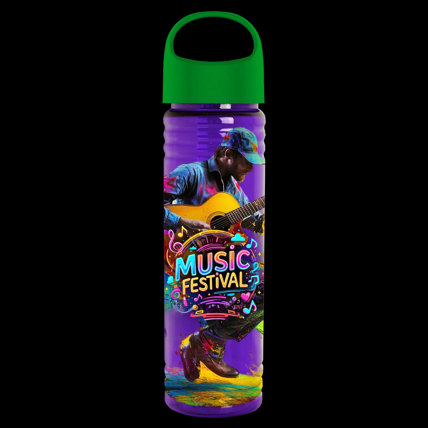Garyline® Slim Fit RPET Bottle with Oval Crest Lid - 24 oz. 302 of 515