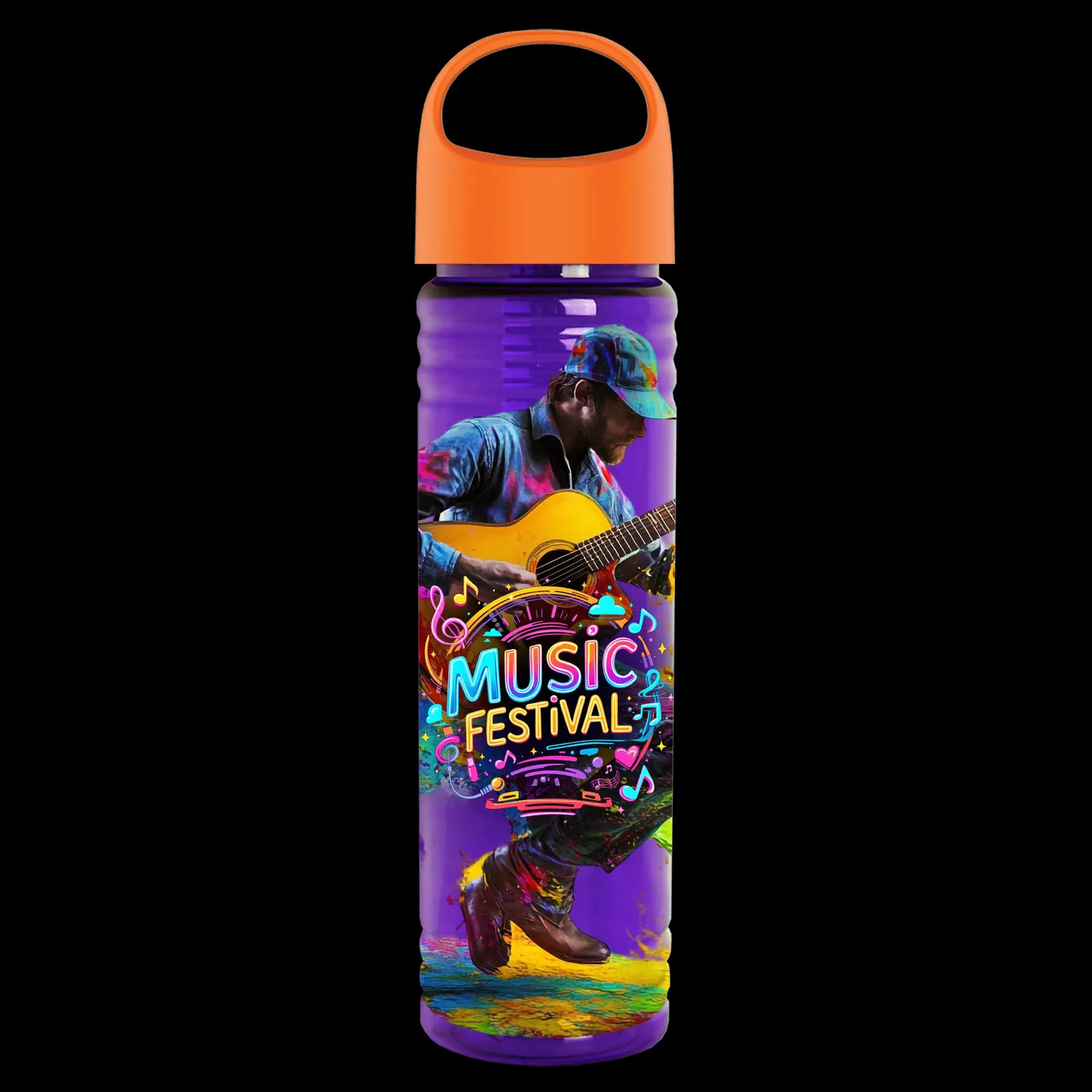 Garyline® Slim Fit RPET Bottle with Oval Crest Lid - 24 oz. 306 of 515