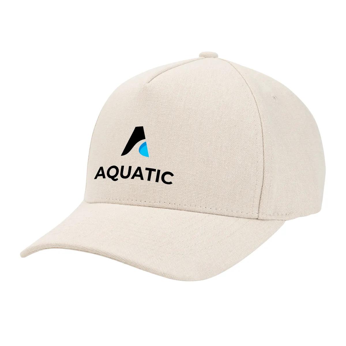 AWARE™ Recycled Cotton Cap with Leatherette Backstrap 4 of 4