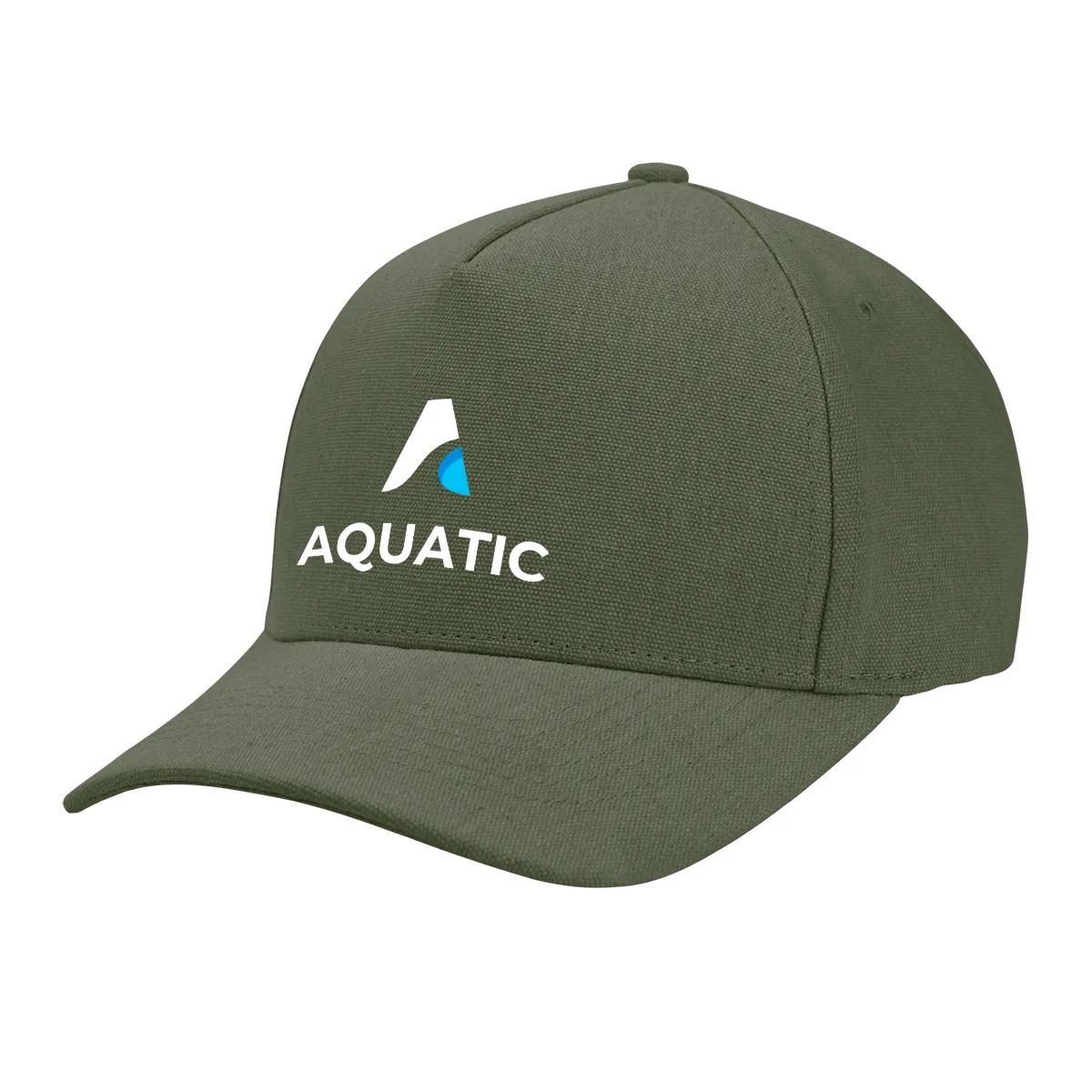 AWARE™ Recycled Cotton Cap with Leatherette Backstrap 3 of 4