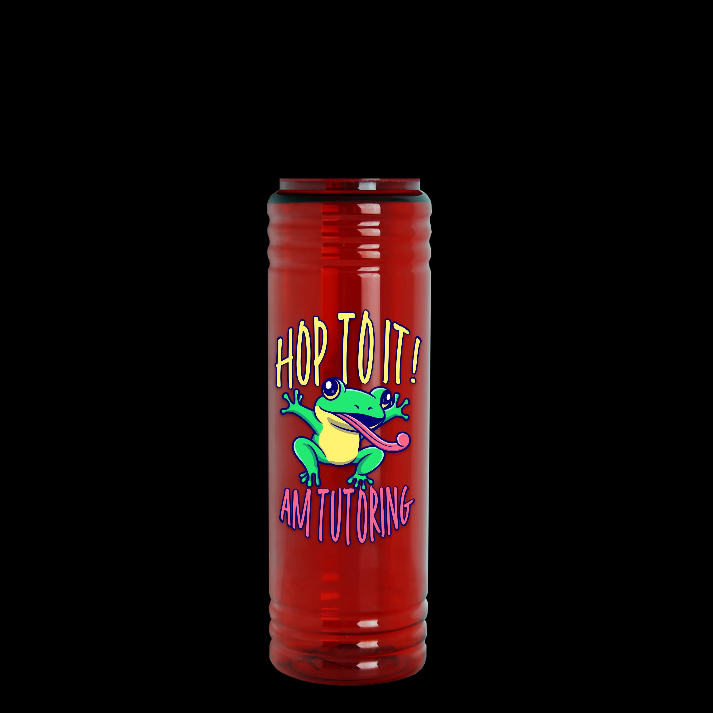 Garyline® Slim Fit RPET Bottle with Ring-Straw Lid - 24 oz. 21 of 48