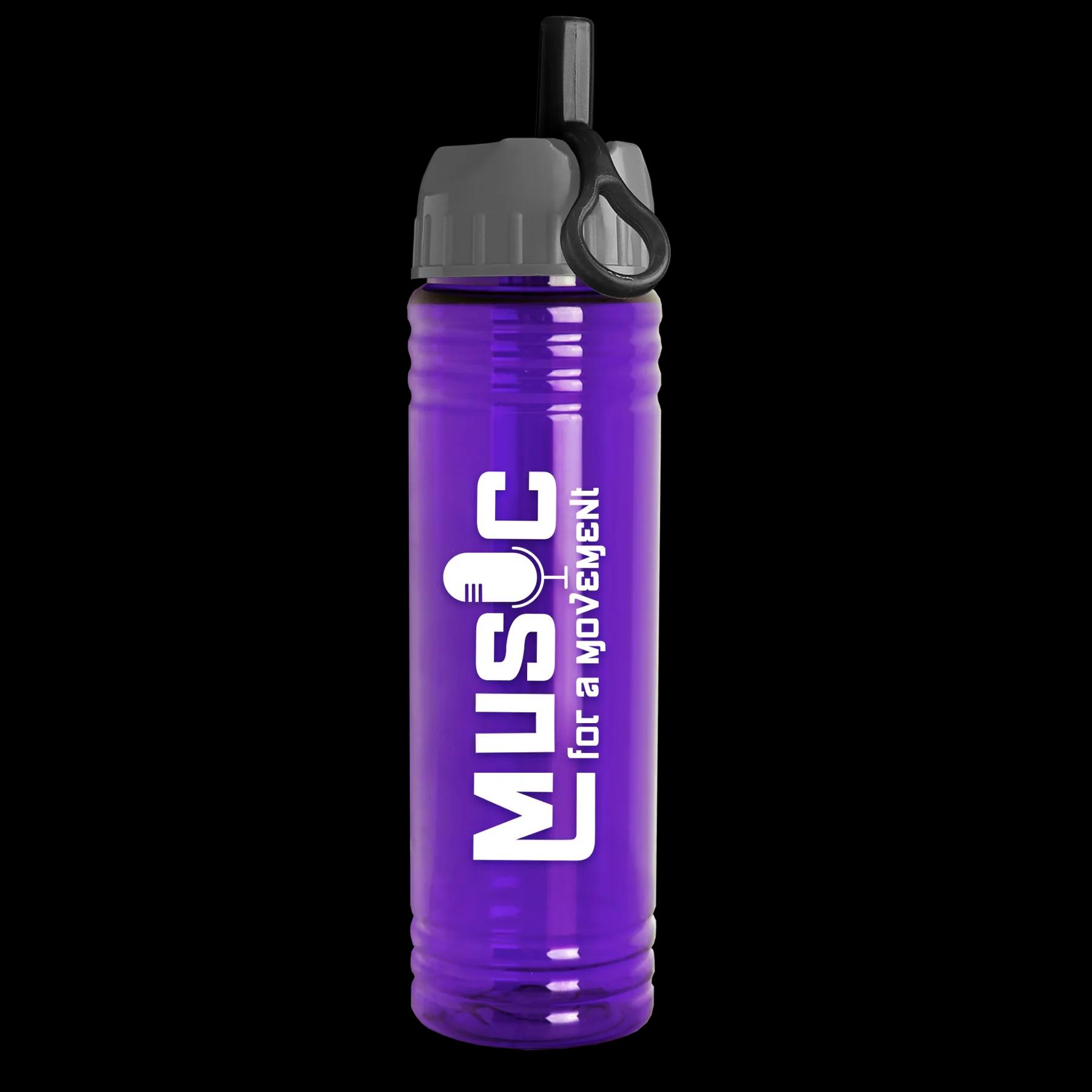 Garyline® Slim Fit RPET Bottle with Ring-Straw Lid - 24 oz. 29 of 48