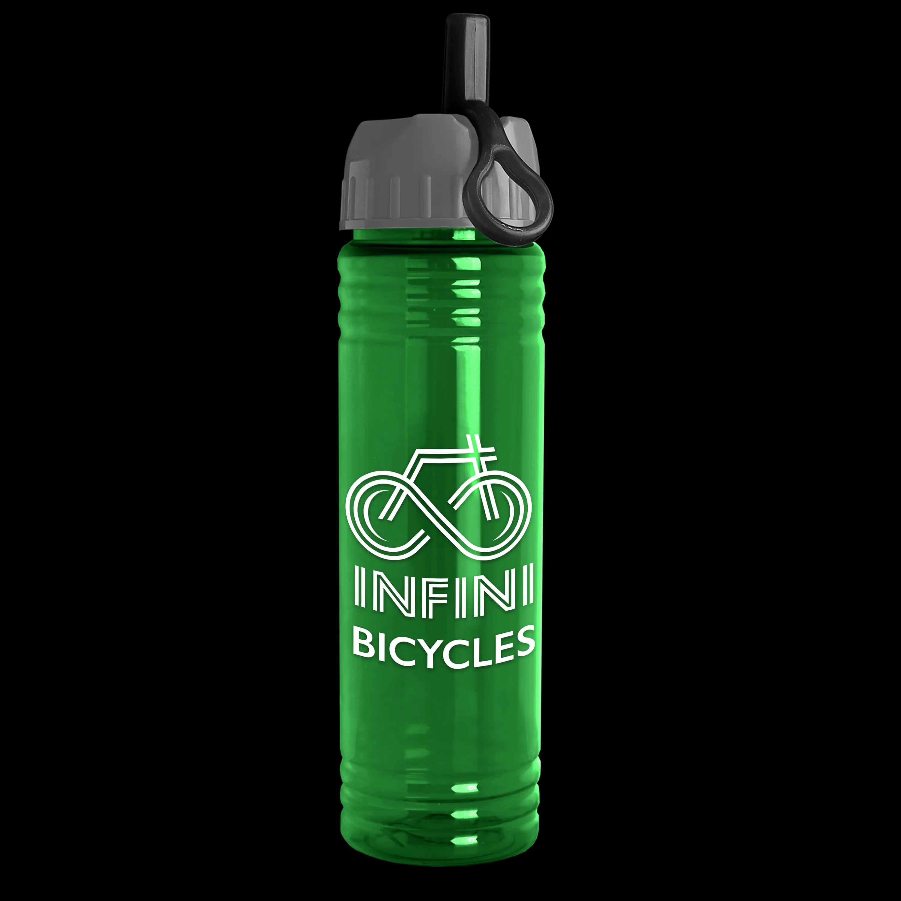 Garyline® Slim Fit RPET Bottle with Ring-Straw Lid - 24 oz. 43 of 48