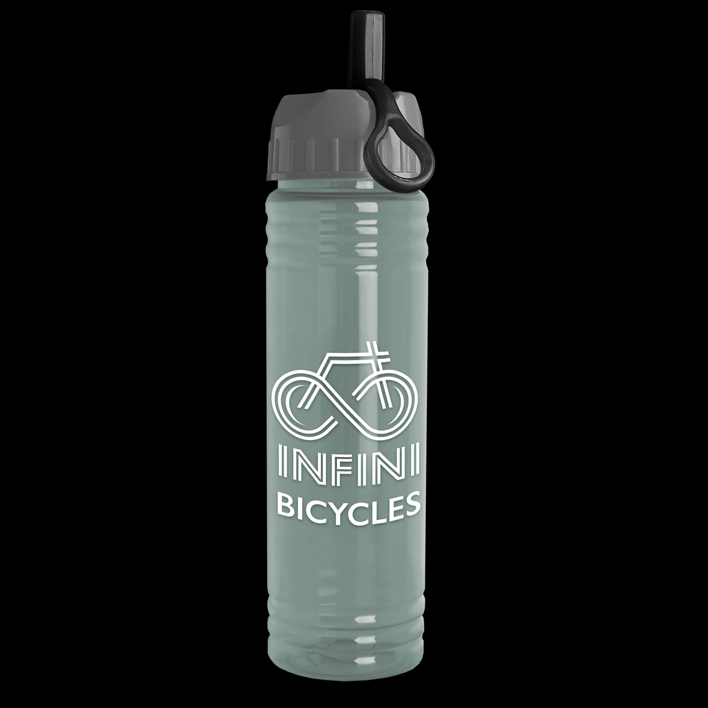 Garyline® Slim Fit RPET Bottle with Ring-Straw Lid - 24 oz. 2 of 48