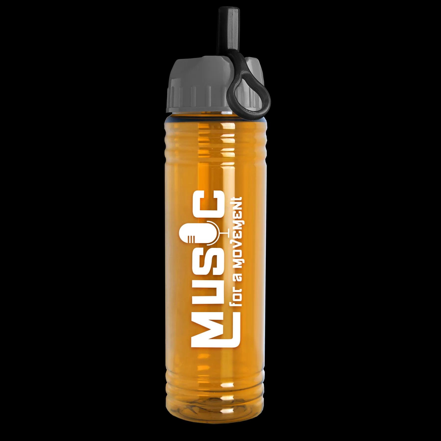 Garyline® Slim Fit RPET Bottle with Ring-Straw Lid - 24 oz. 27 of 48