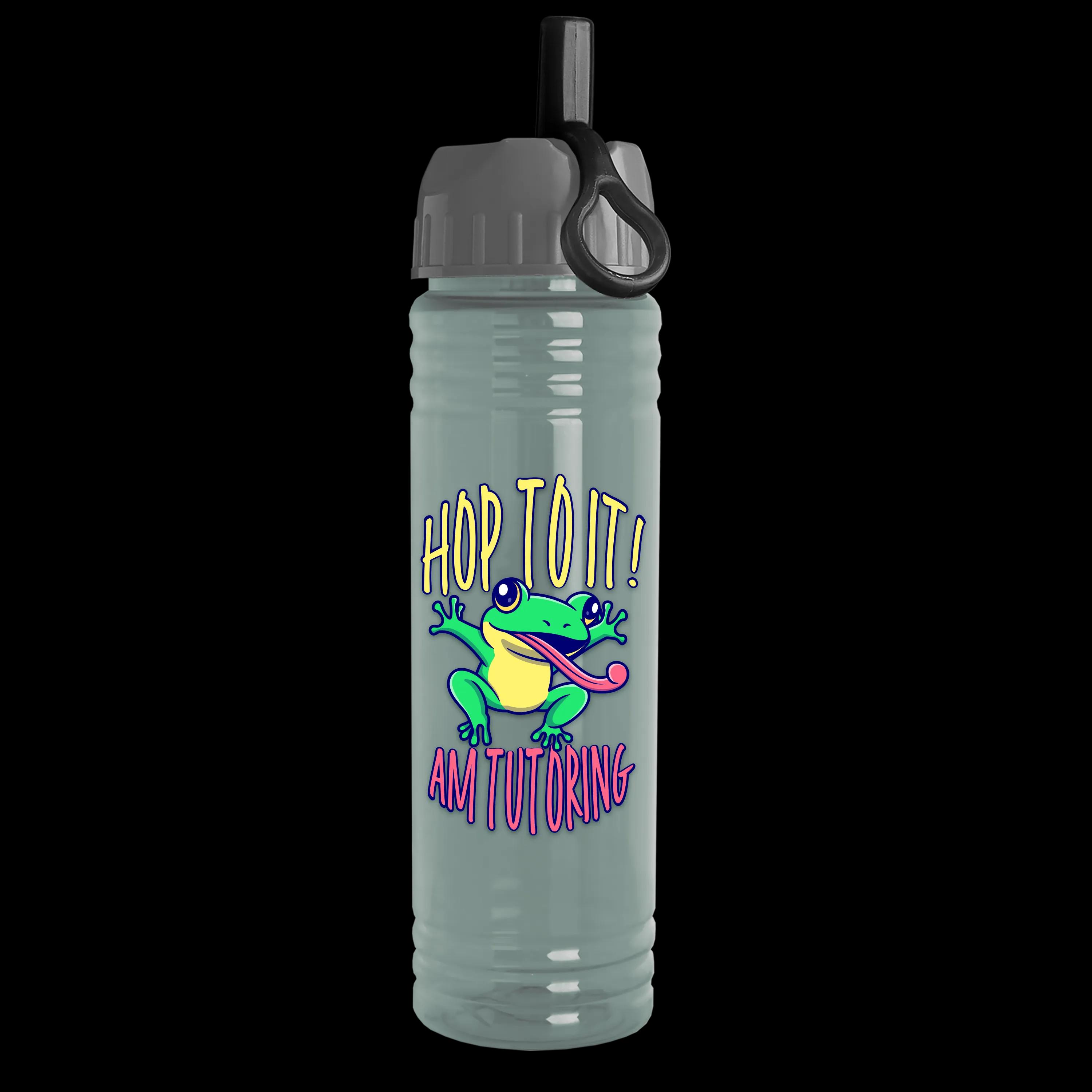 Garyline® Slim Fit RPET Bottle with Ring-Straw Lid - 24 oz. 40 of 48