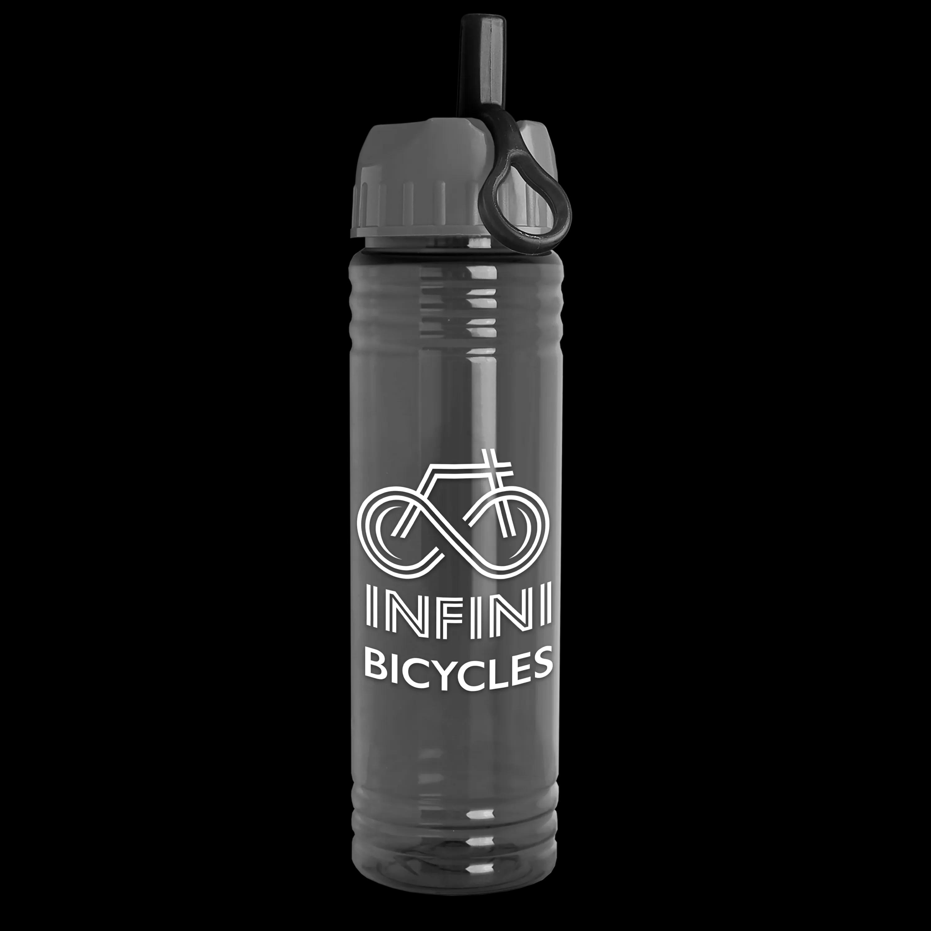 Garyline® Slim Fit RPET Bottle with Ring-Straw Lid - 24 oz. 41 of 48