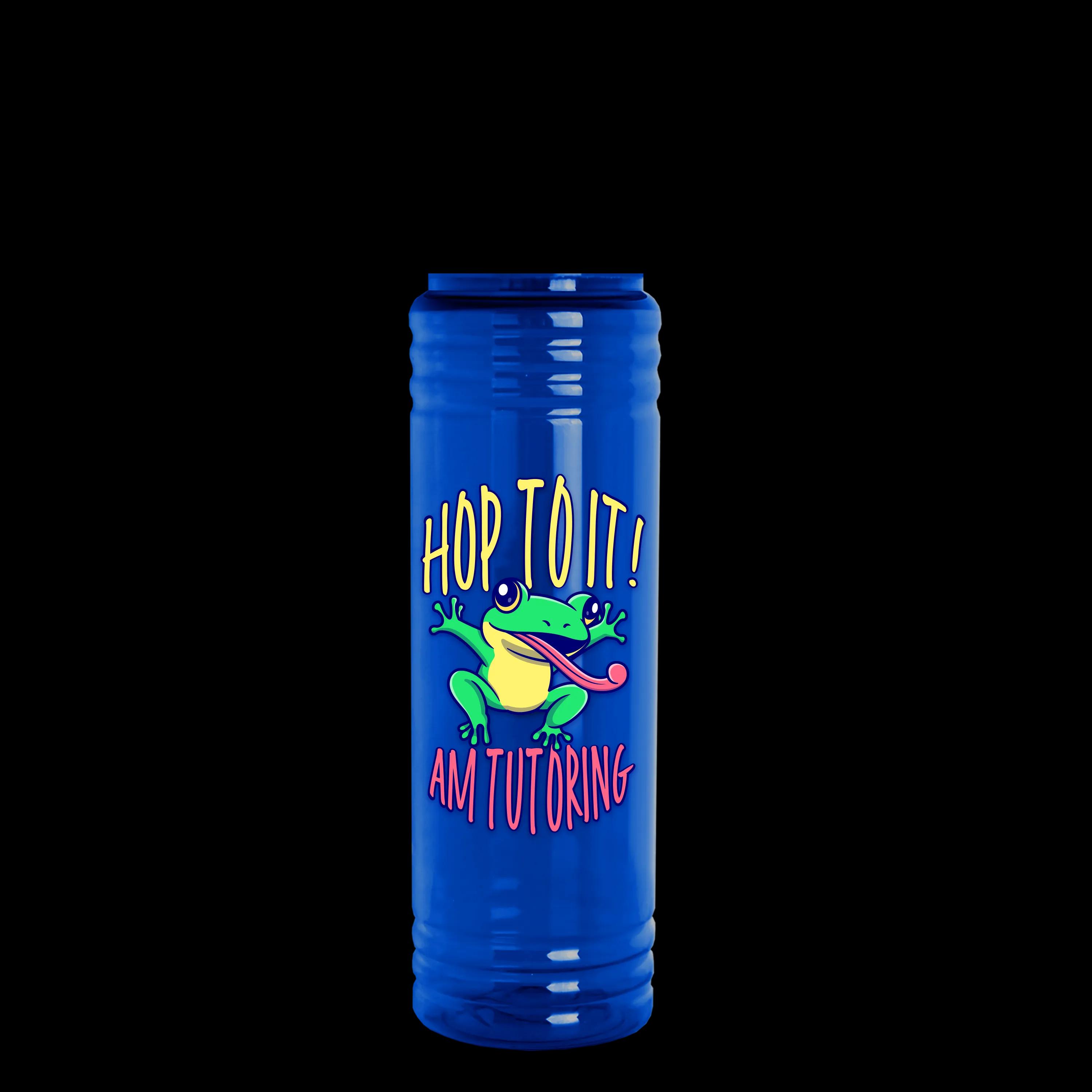 Garyline® Slim Fit RPET Bottle with Ring-Straw Lid - 24 oz. 17 of 48