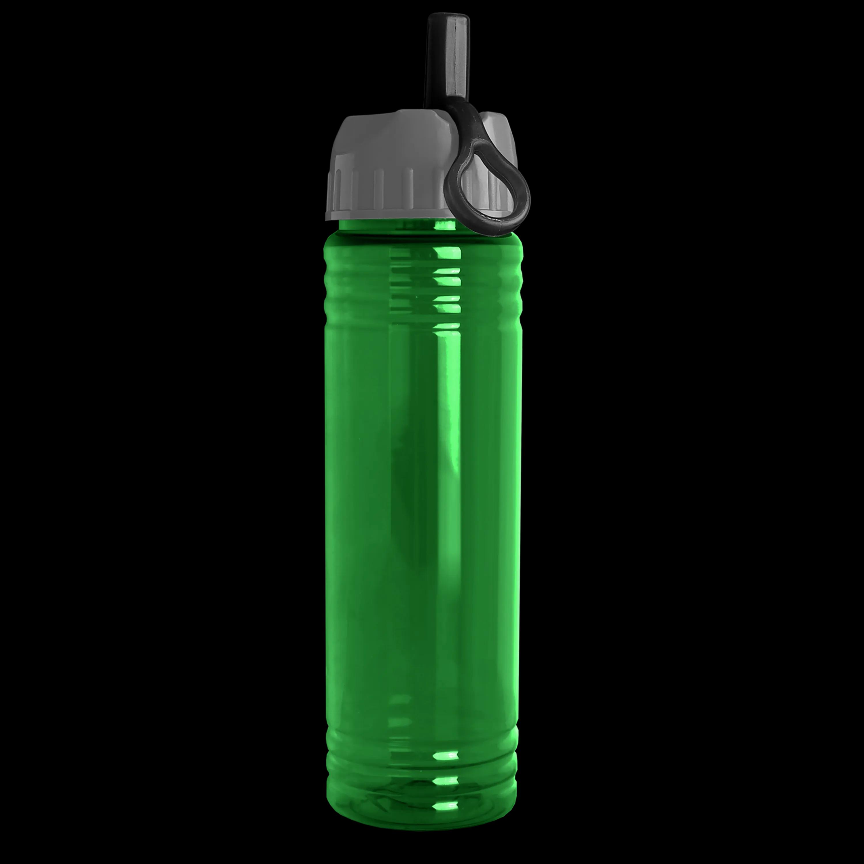Garyline® Slim Fit RPET Bottle with Ring-Straw Lid - 24 oz. 7 of 48