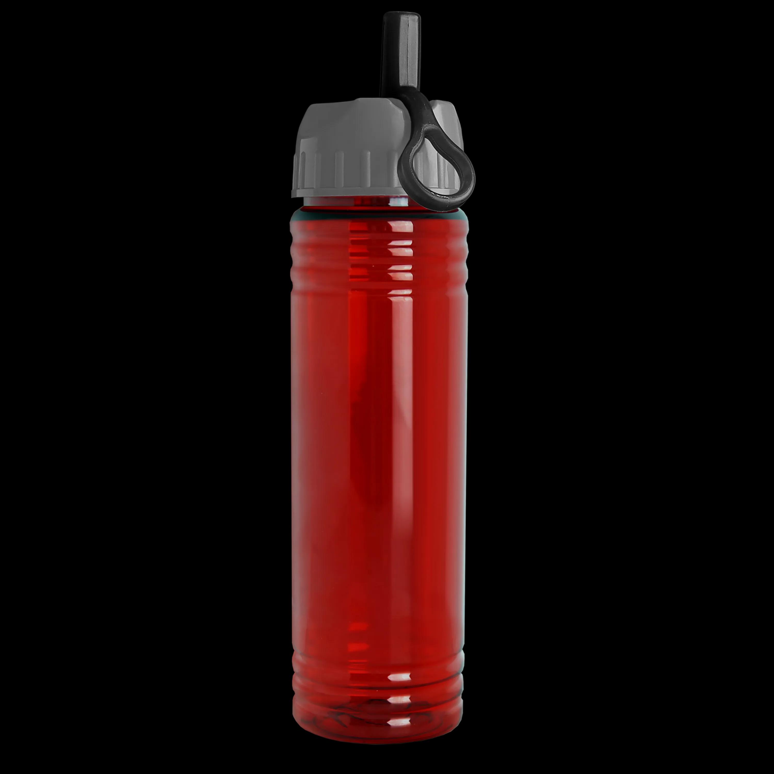 Garyline® Slim Fit RPET Bottle with Ring-Straw Lid - 24 oz. 8 of 48