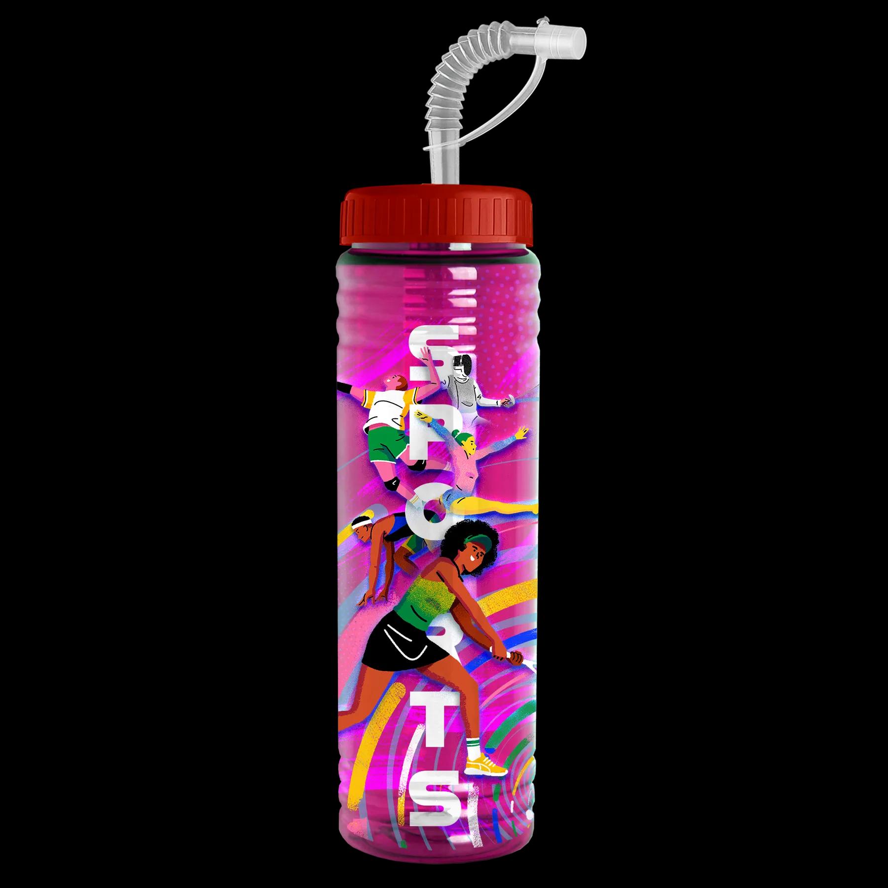 Garyline® Slim Fit RPET Bottle with Straw Lid - 24 oz. 169 of 233