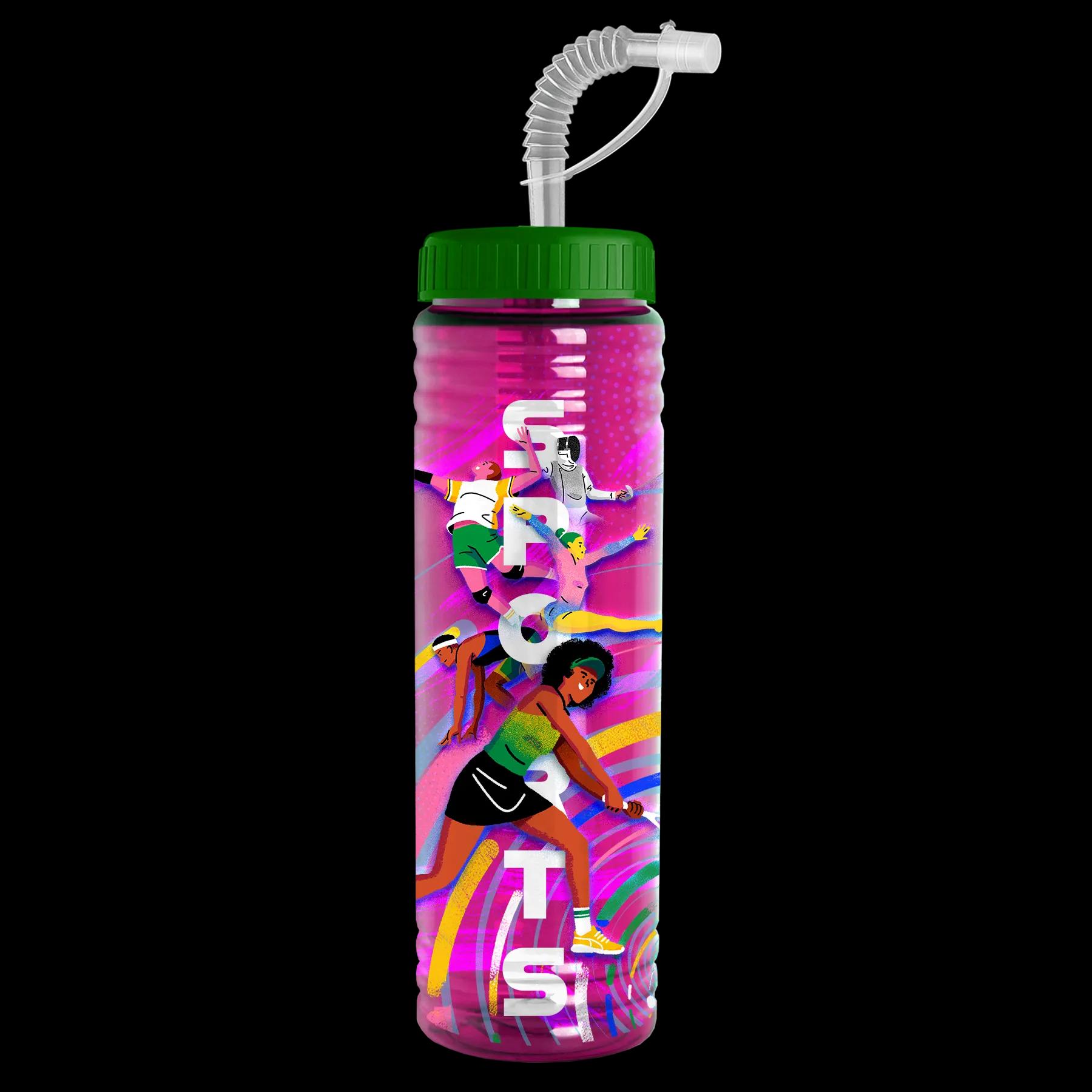 Garyline® Slim Fit RPET Bottle with Straw Lid - 24 oz. 165 of 233