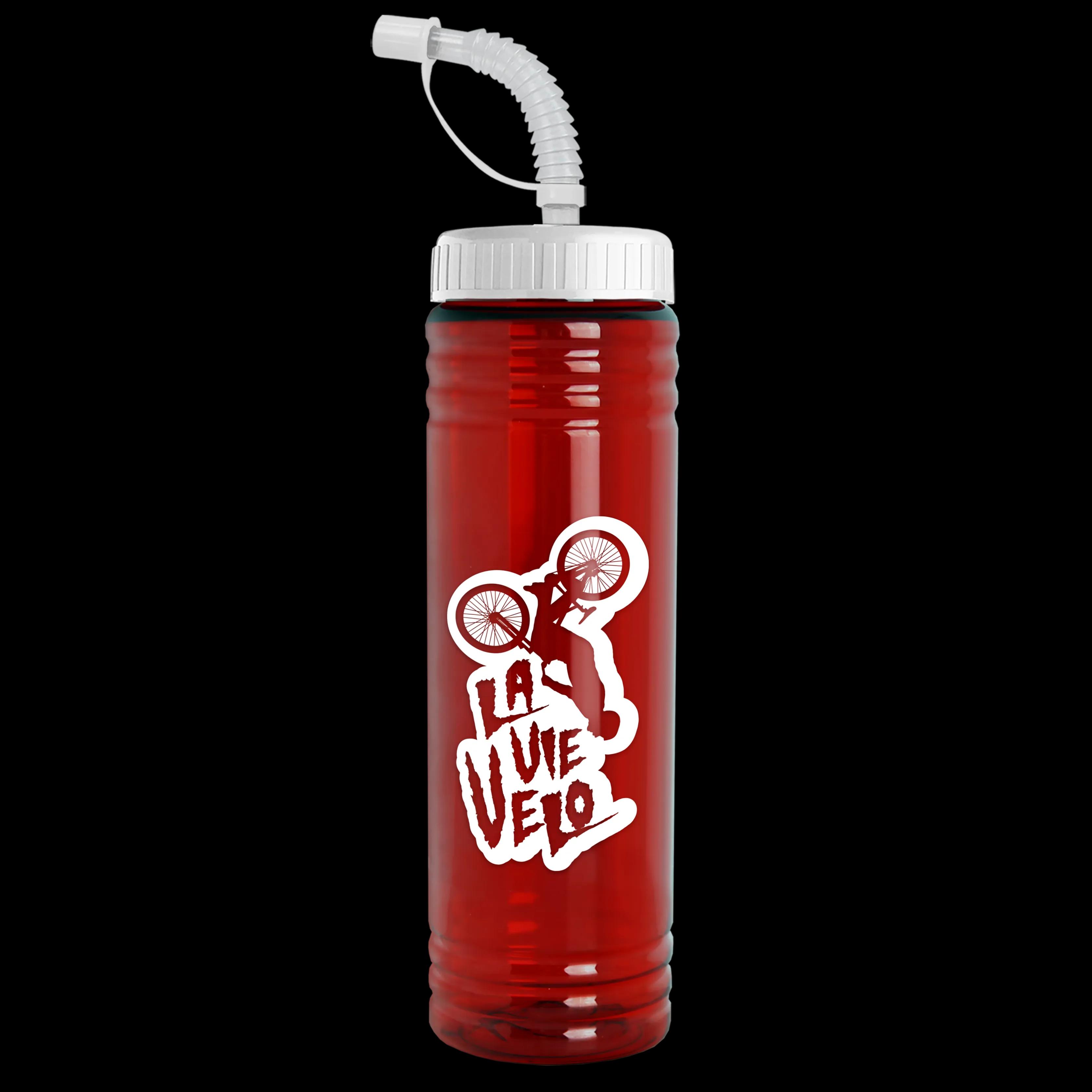 Garyline® Slim Fit RPET Bottle with Straw Lid - 24 oz. 105 of 233