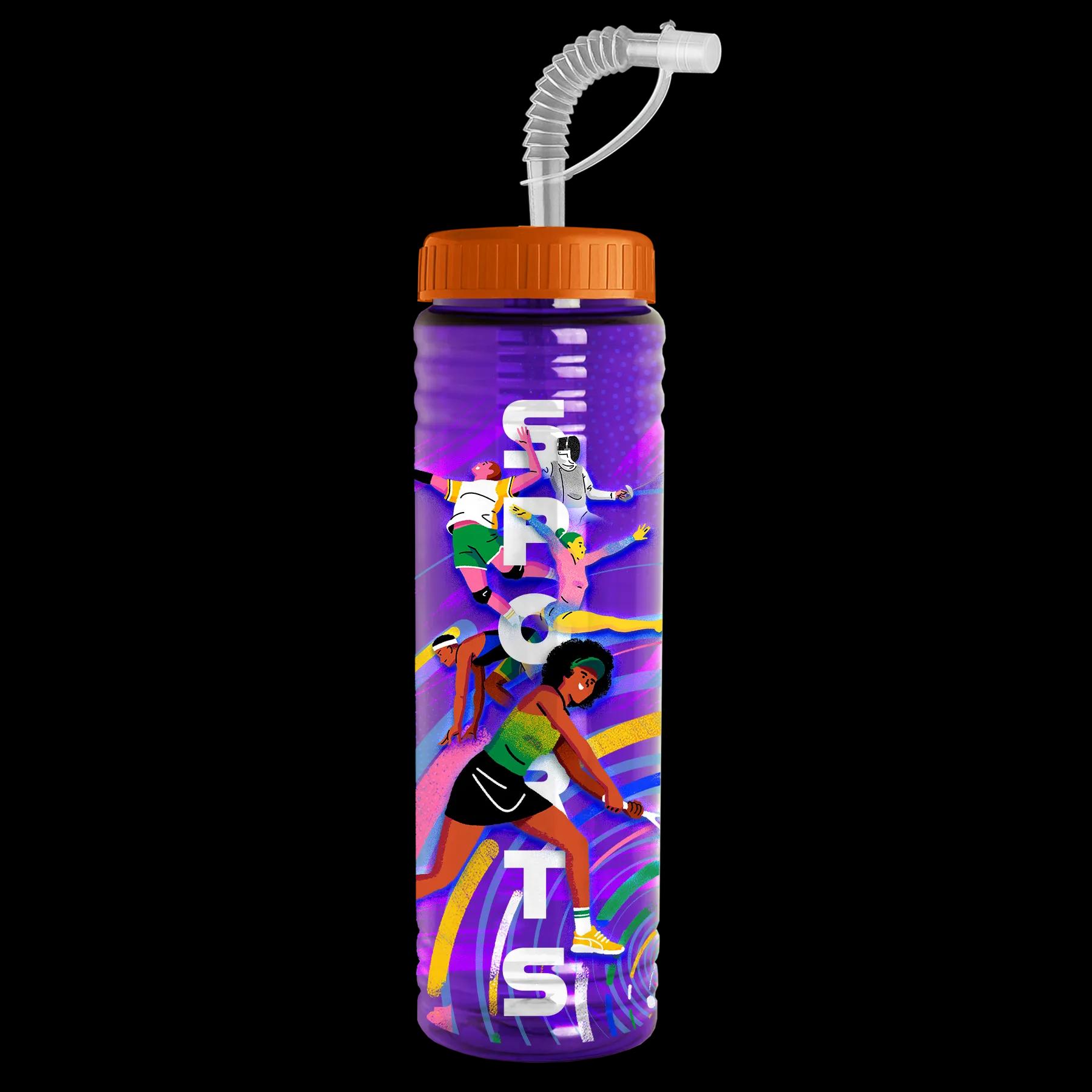 Garyline® Slim Fit RPET Bottle with Straw Lid - 24 oz. 199 of 233